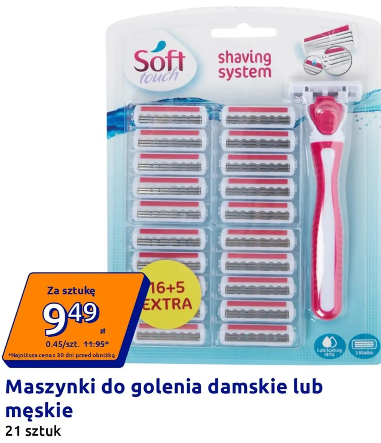 Maszynki do golenia damskie lub męskie Soft touch