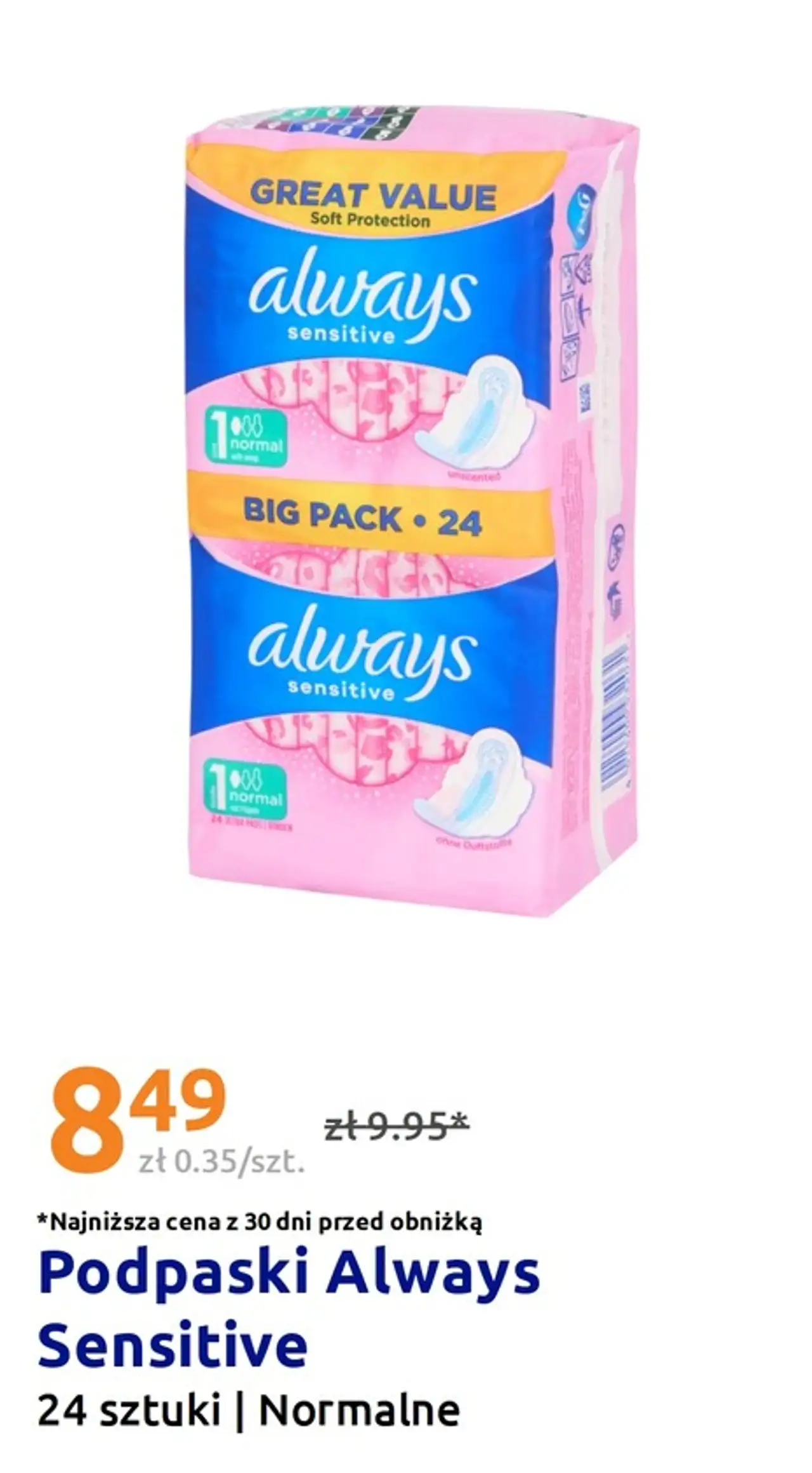 Podpaski Always Sensitive