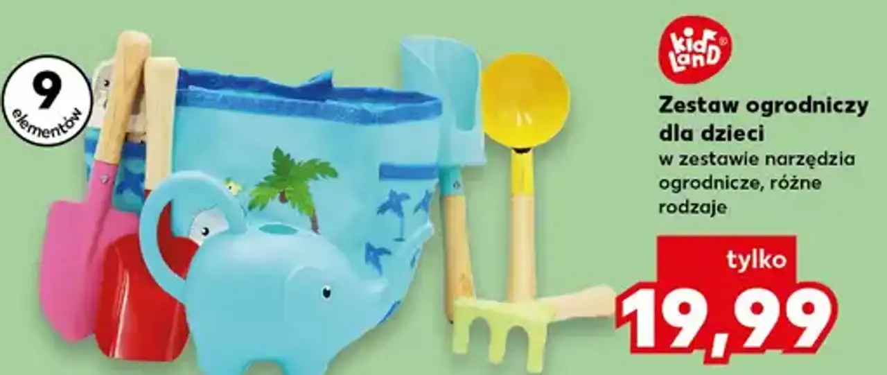 Zestaw ogrodniczy dla dzieci w zestawie narzędzia ogrodnicze, różne rodzaje