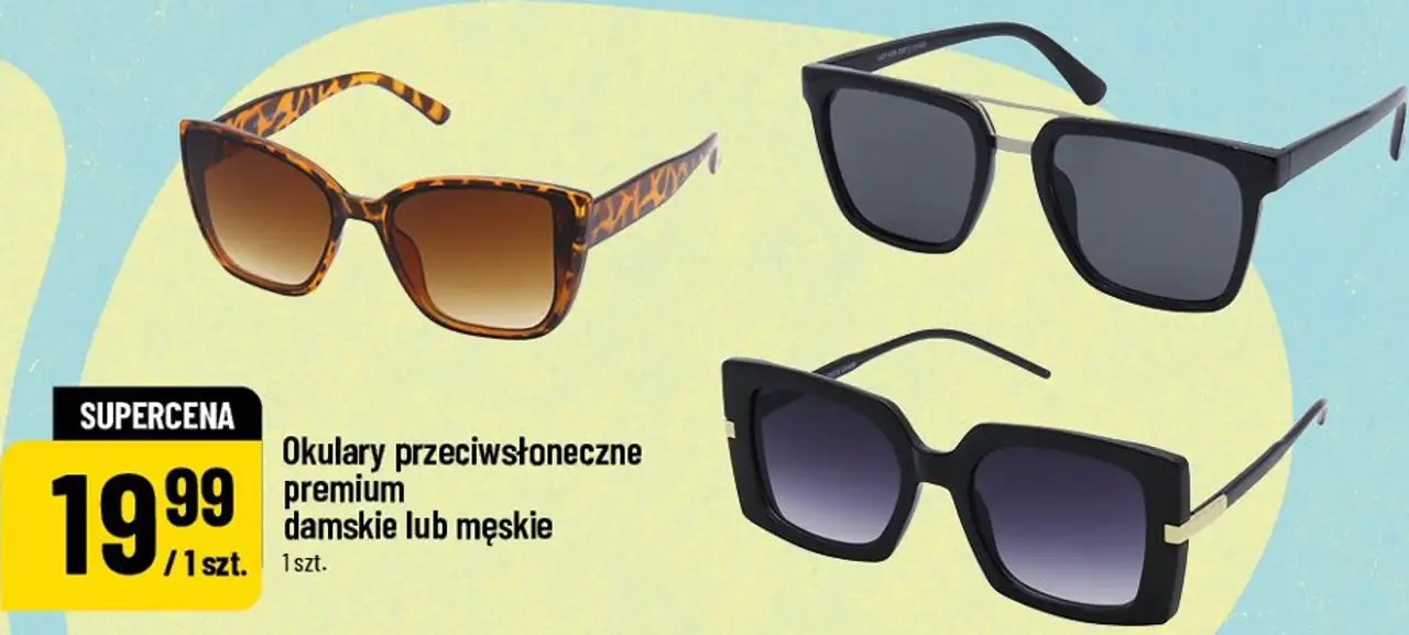 Okulary przeciwsłoneczne premium damskie lub męskie