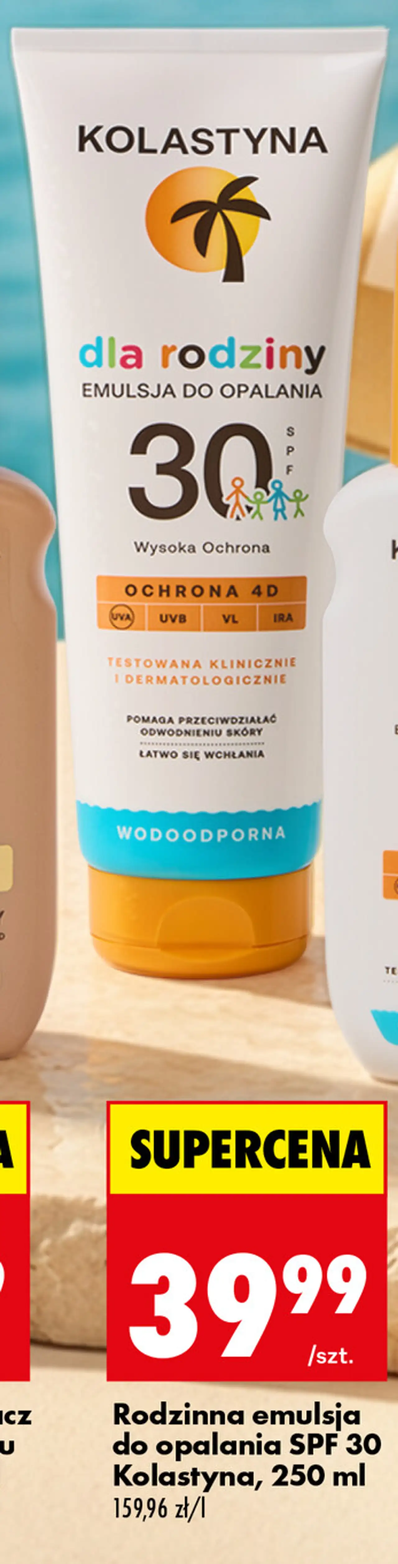 Rodzinna emulsja do opalania SPF 30 Kolastyna, 250 ml