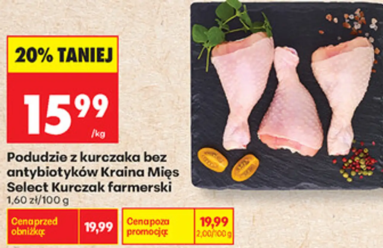 Podudzie z kurczaka bez antybiotyków Kraina Mięs Select Kurczak farmerski