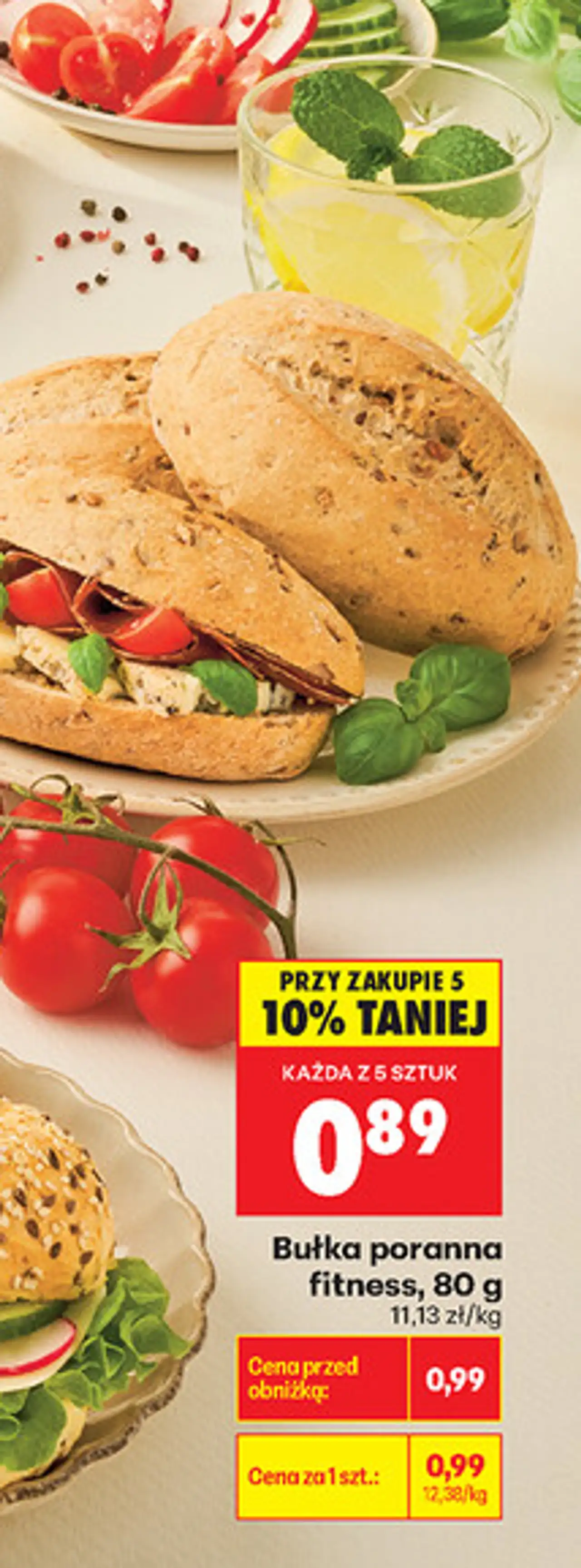 Bułka poranna fitness, 80 g