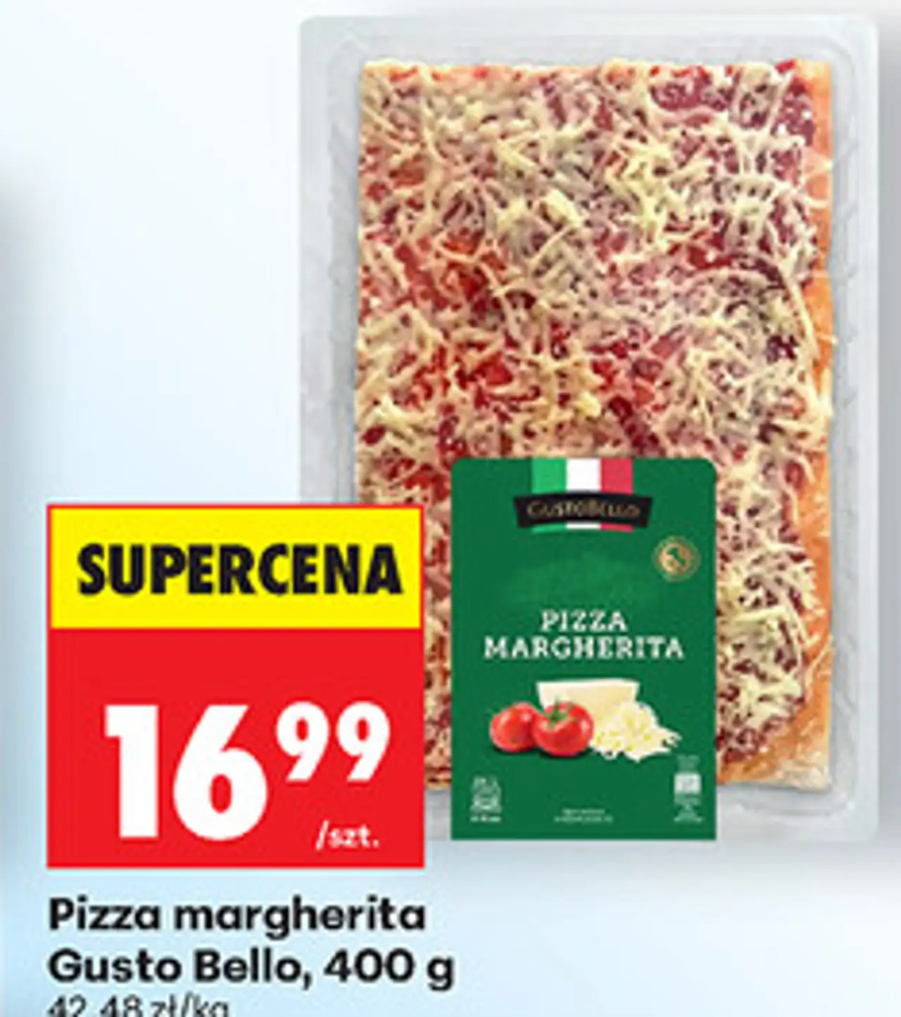 Pizza margherita Gusto Bello, 400 g
