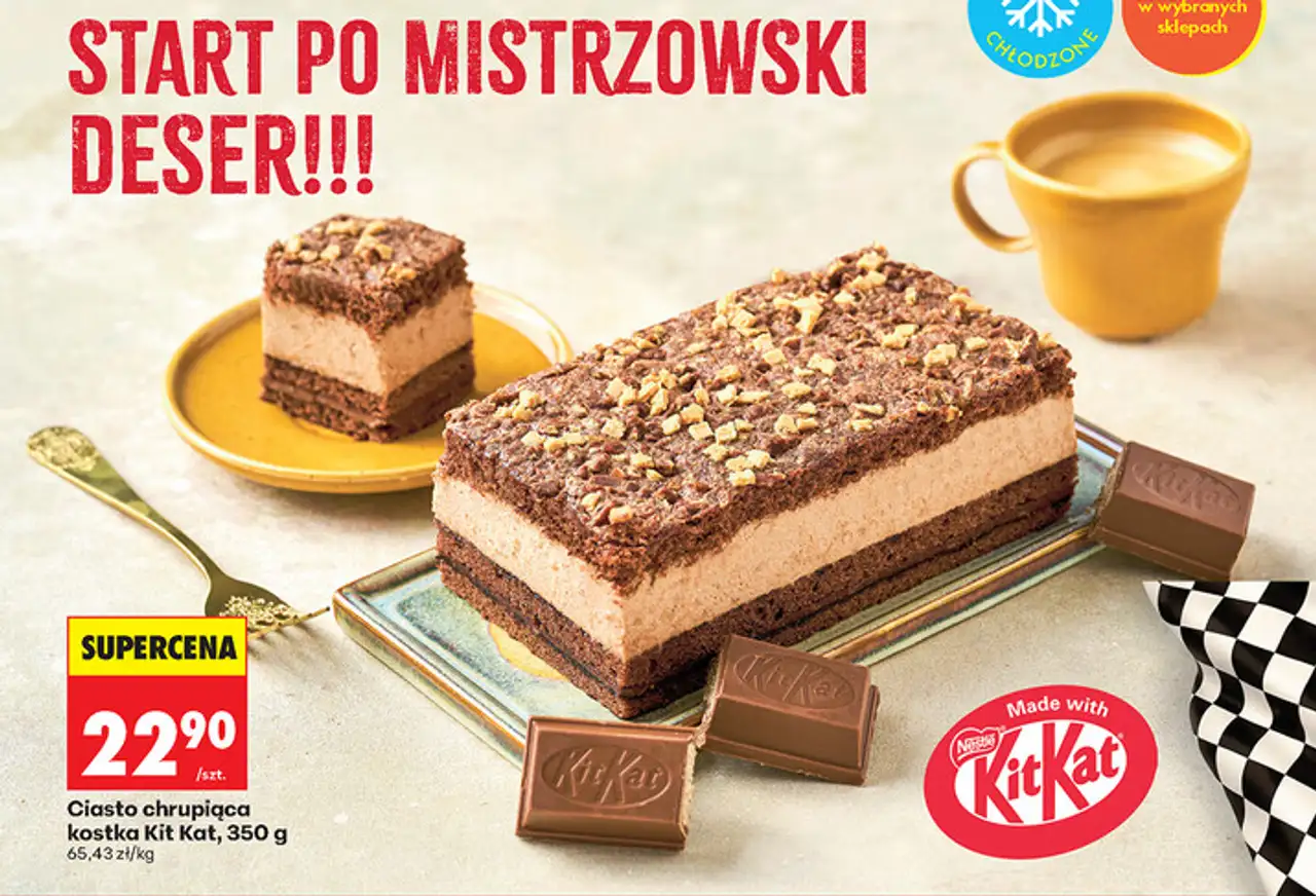 Ciasto chrupiąca kostka Kit Kat, 350 g