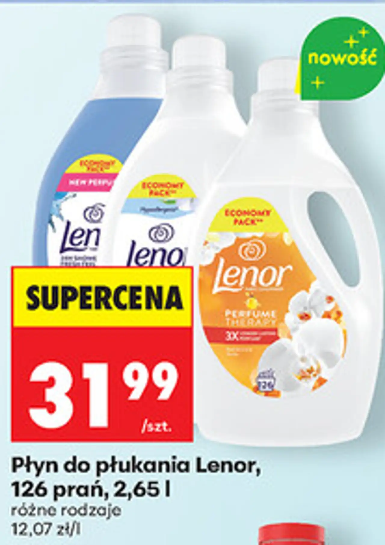 Płyn do płukania Lenor, 126 prań, 2,65 l