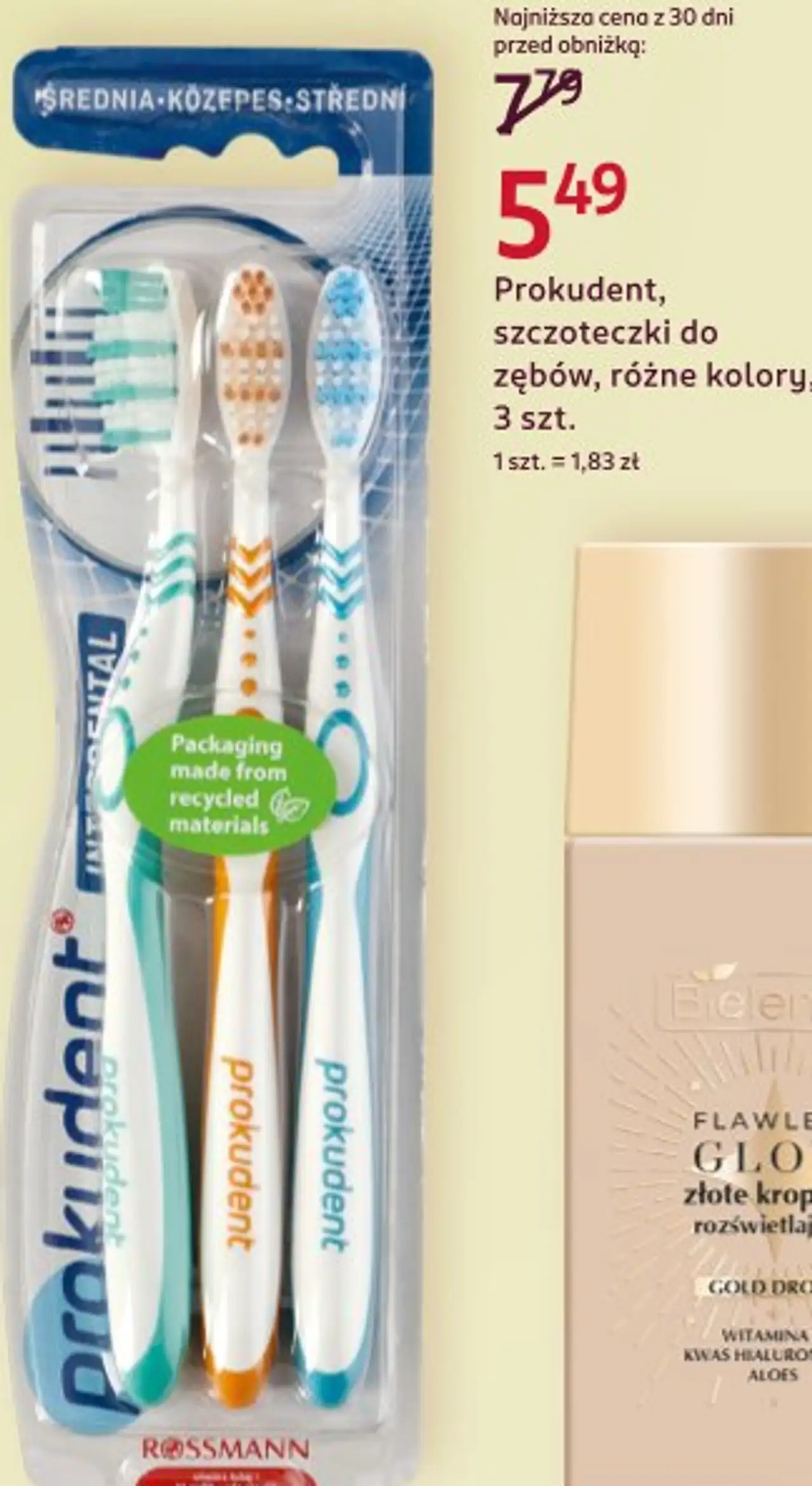 Prokudent, szczoteczki do zębów, różne kolory, 3 szt.