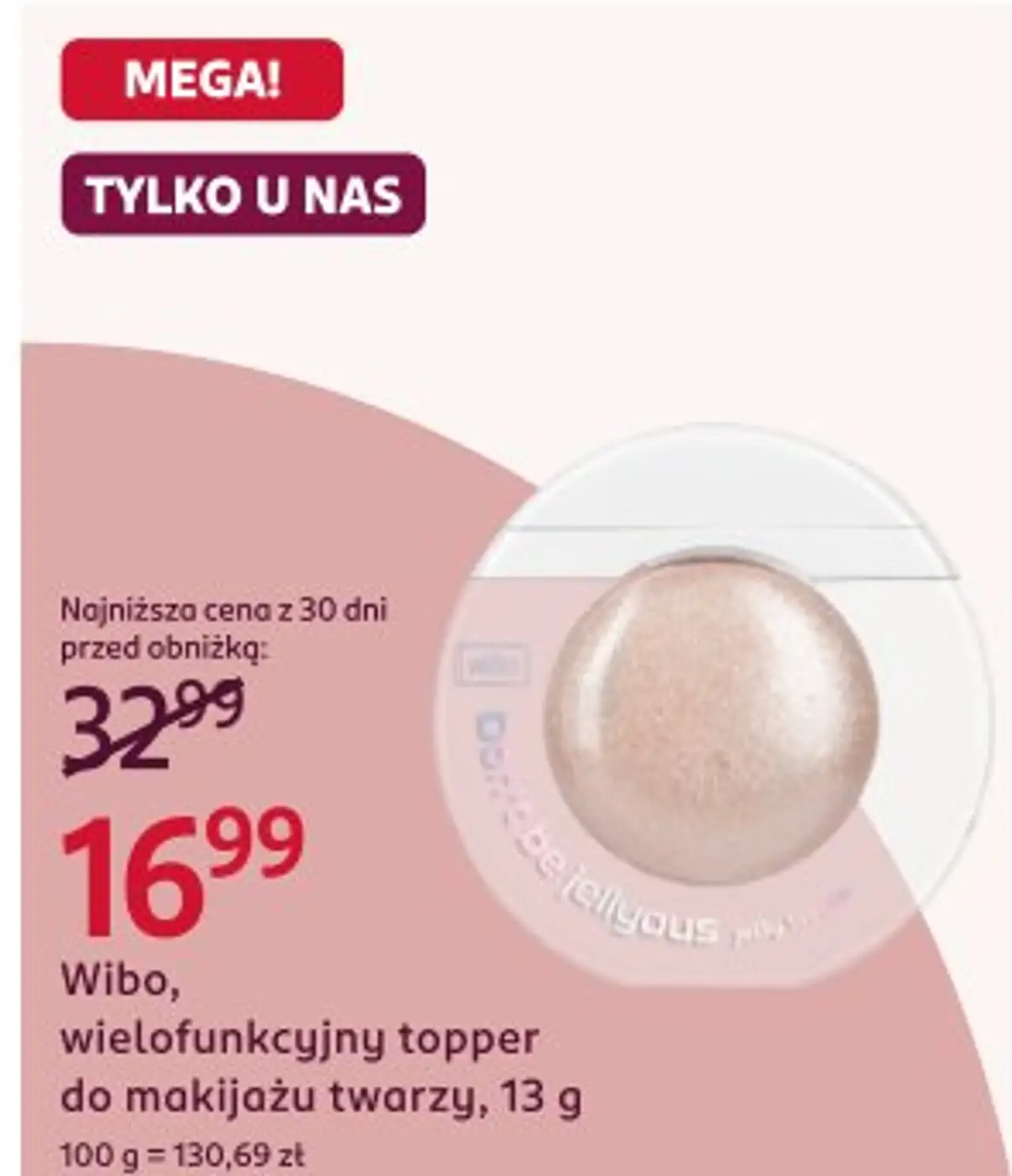Wibo, wielofunkcyjny topper do makijażu twarzy, 13 g
