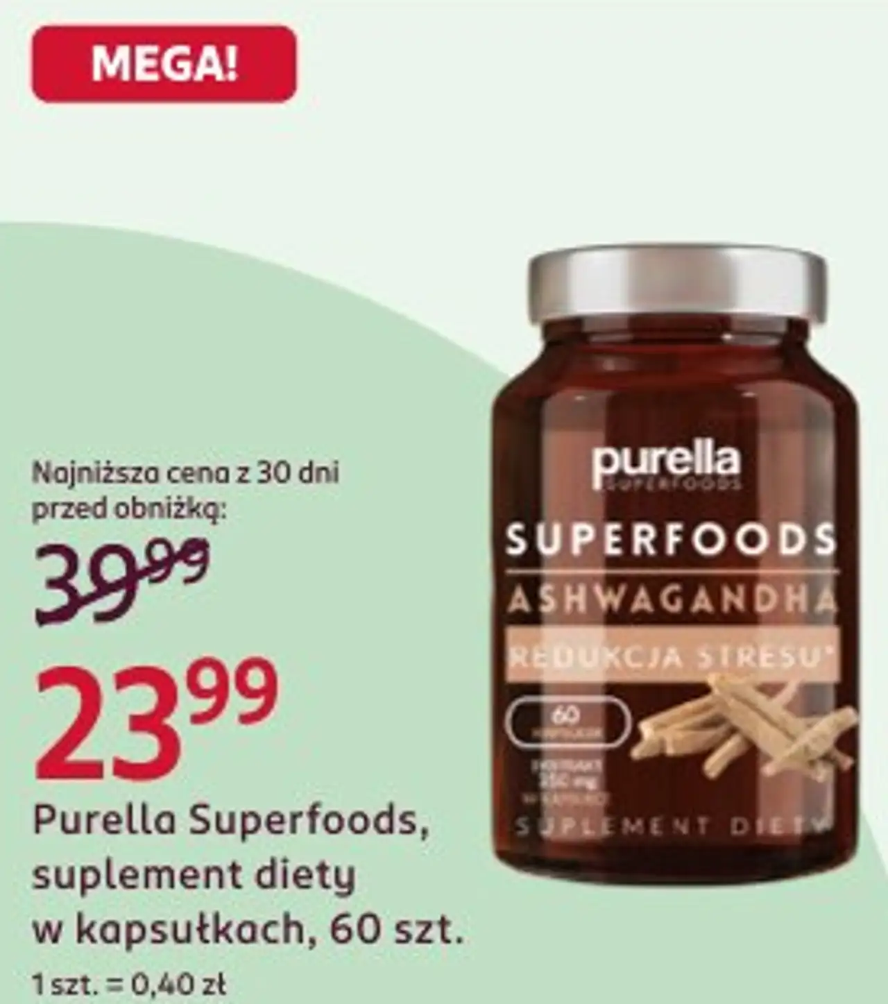 Purella Superfoods, suplement diety w kapsułkach, 60 szt.