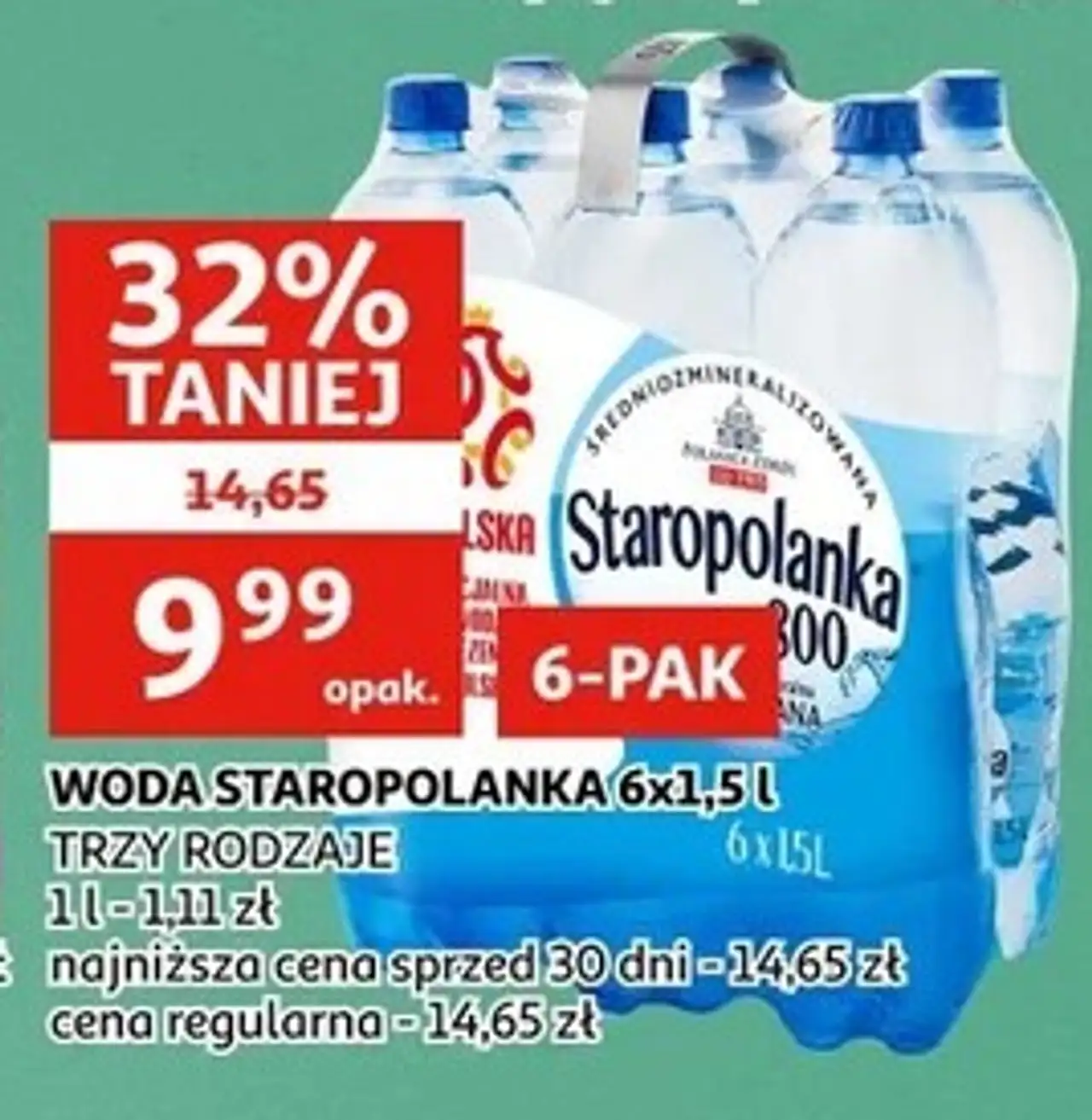 Woda lekko gazowana Staropolanka 2000