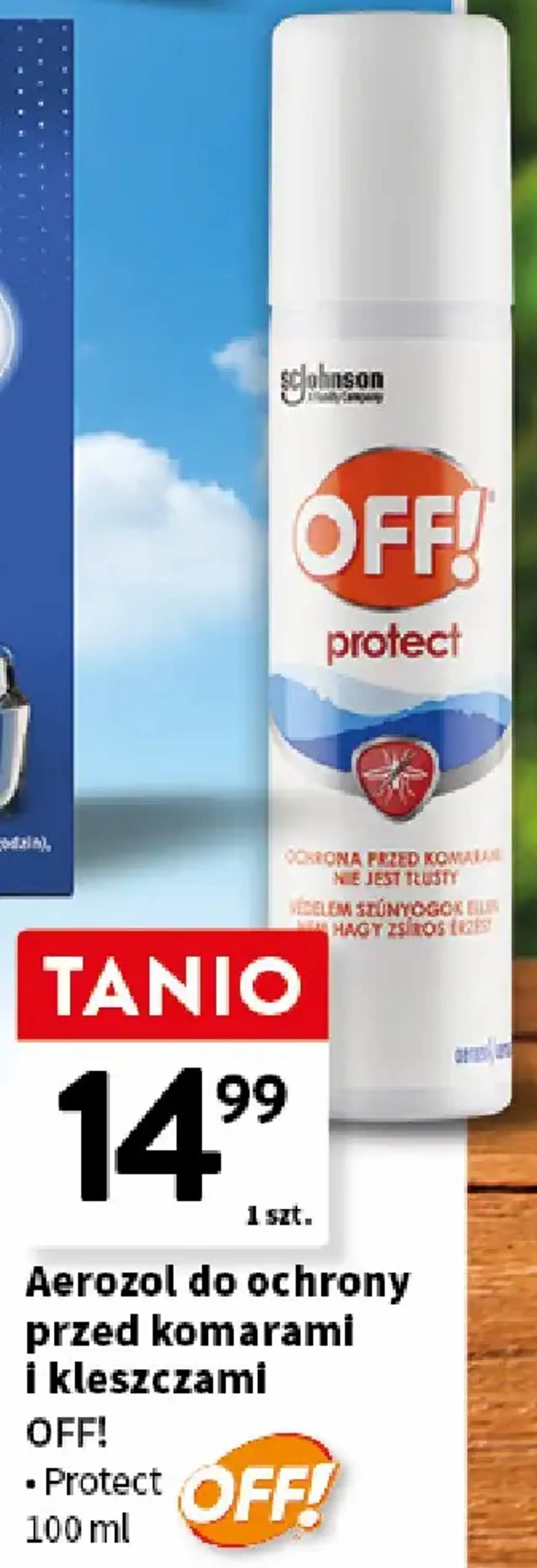 Aerozol do ochrony przed komarami i kleszczami OFF! Protect 100 ml