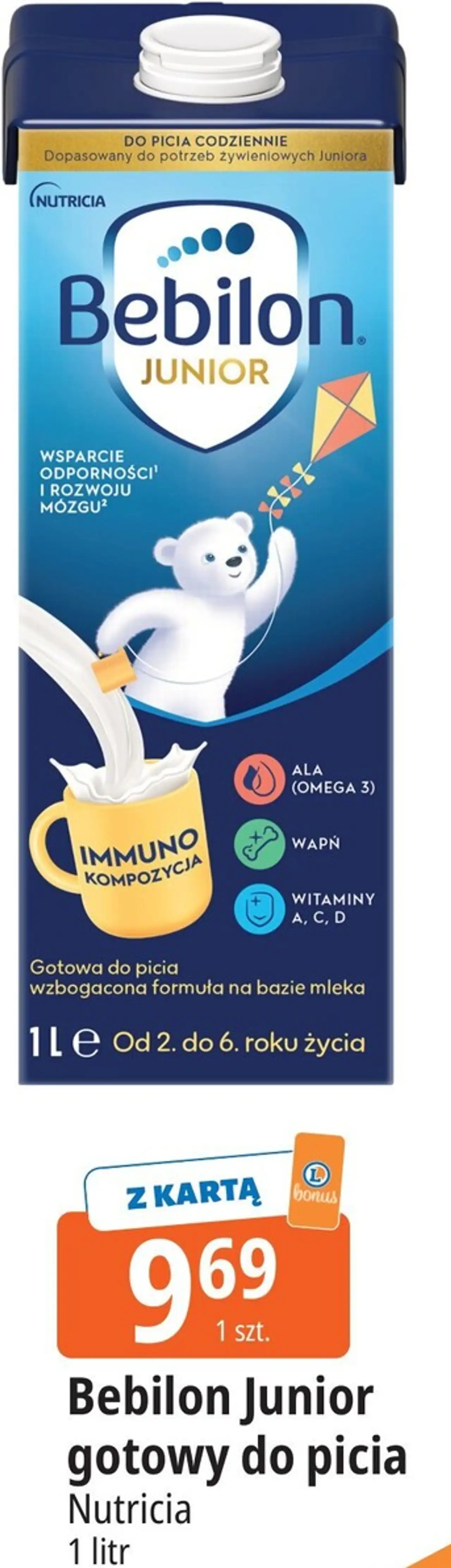 Bebilon Junior gotowy do picia Nutricia 1 litr