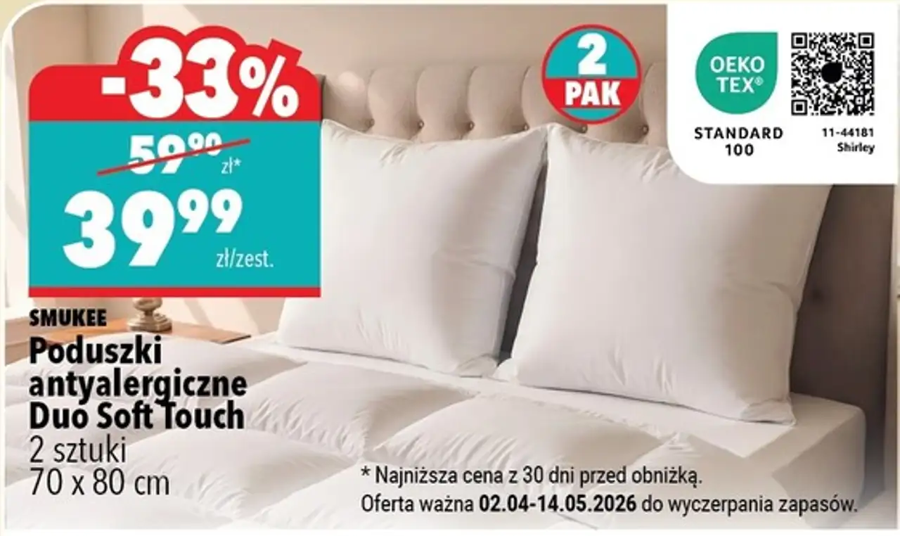 Poduszki antyalergiczne Duo Soft Touch