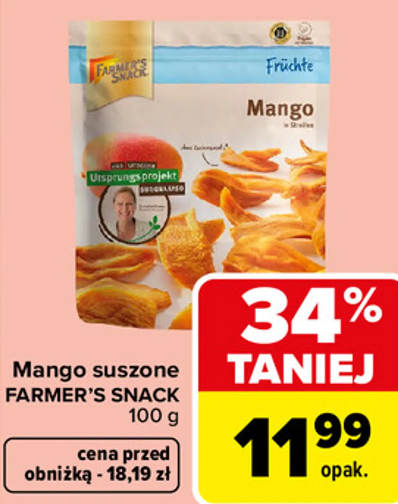 Mango suszone FARMER'S SNACK 100 g