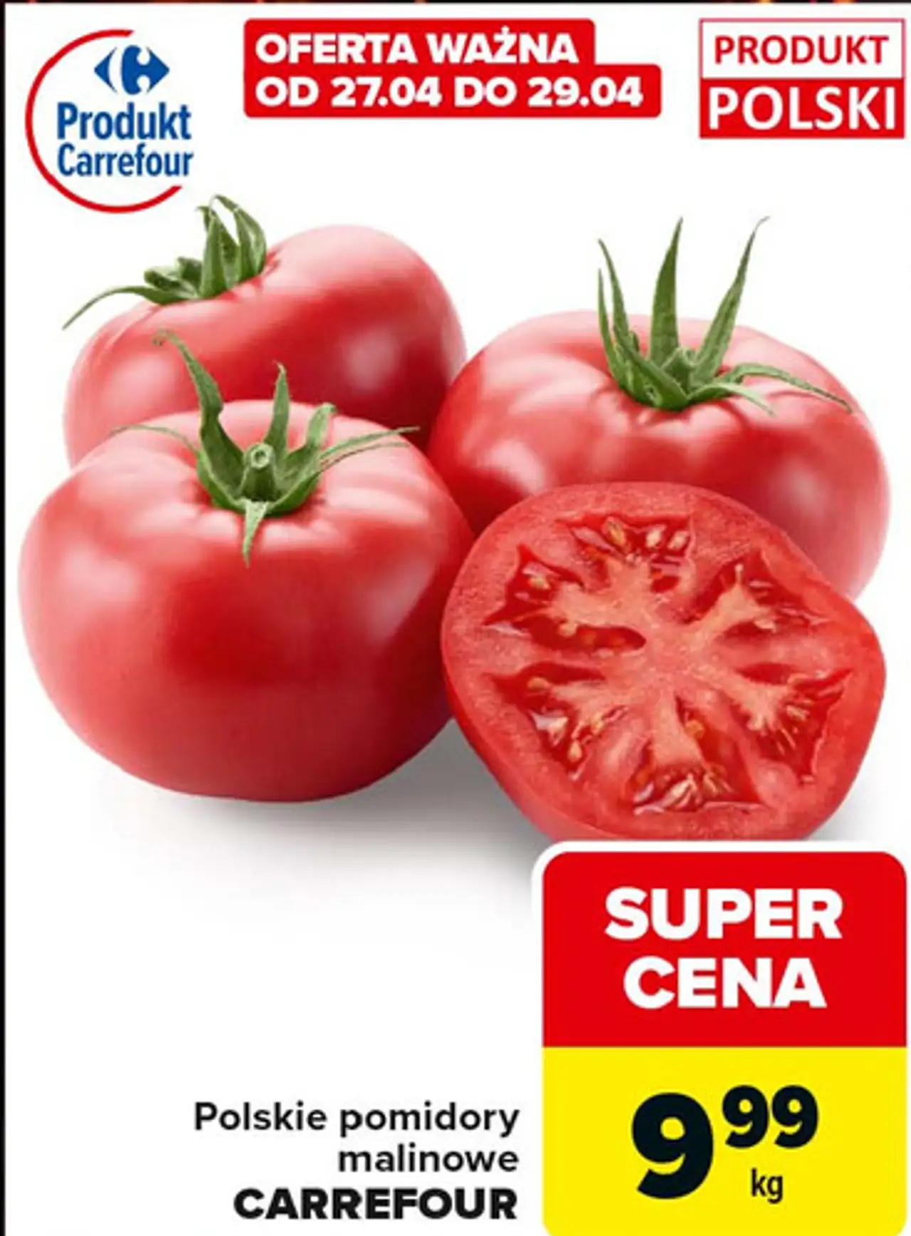 Polskie pomidory malinowe CARREFOUR