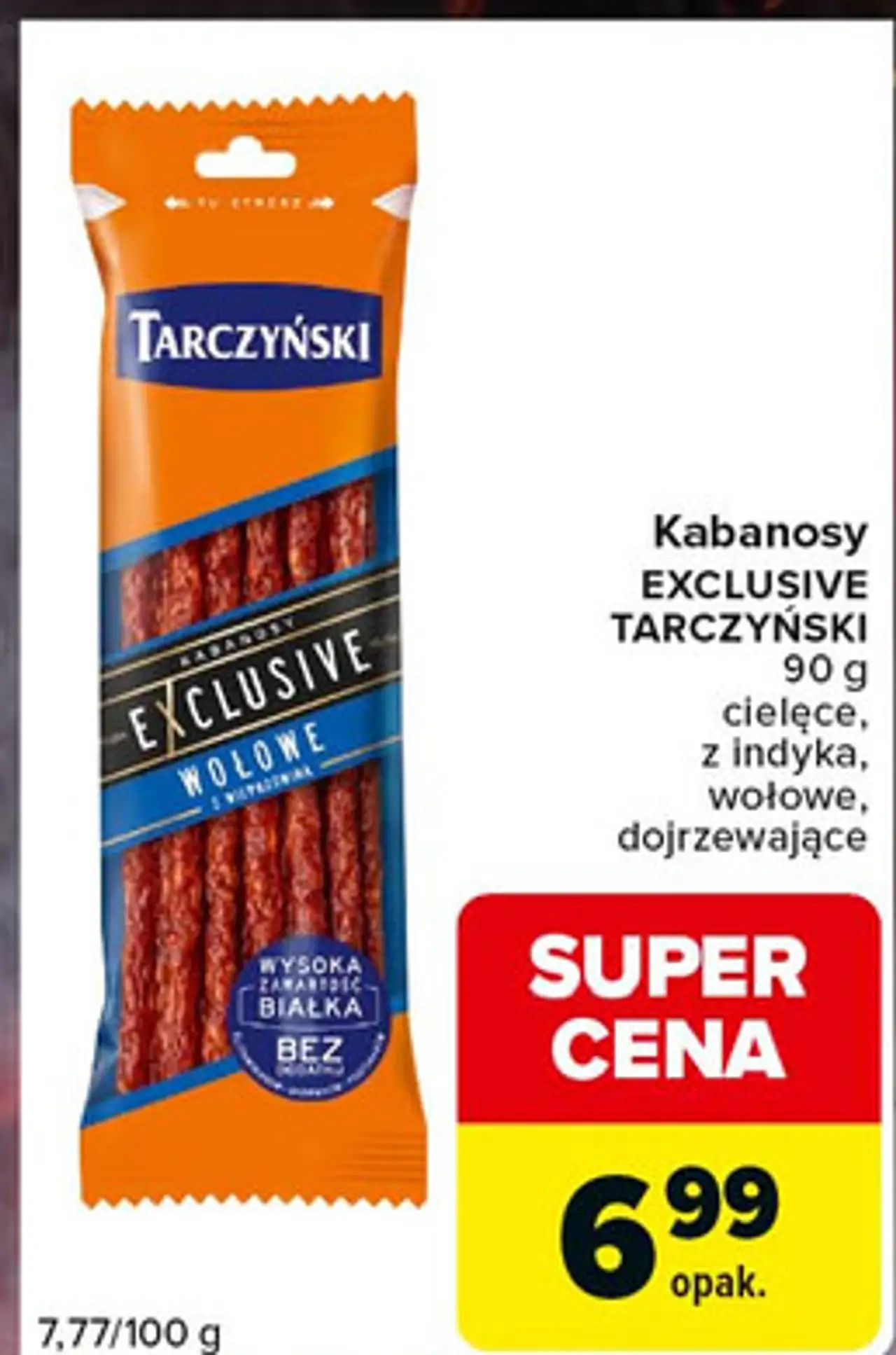 Kabanosy EXCLUSIVE TARCZYŃSKI 90 g