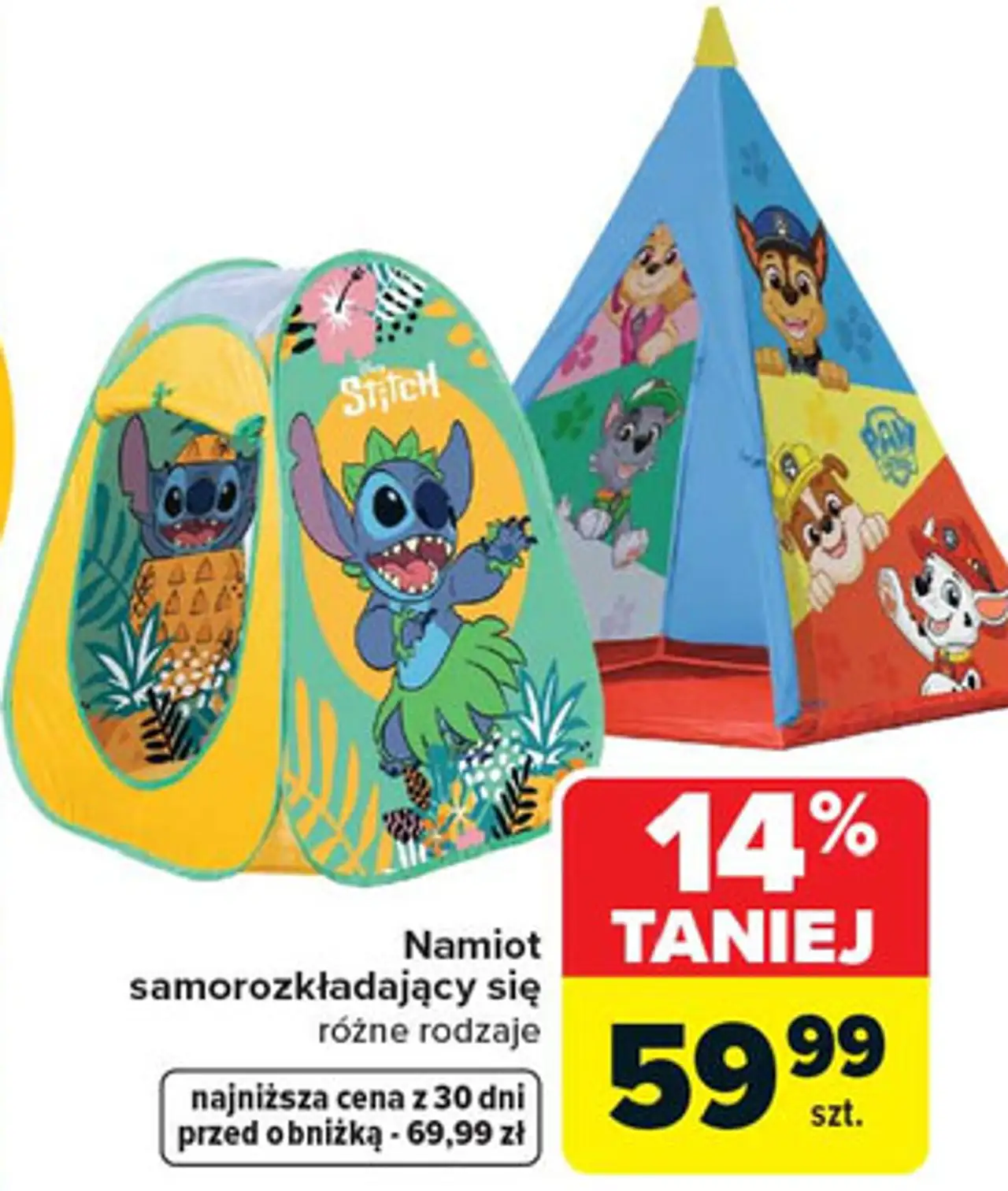 Namiot samorozkładający się stitch John