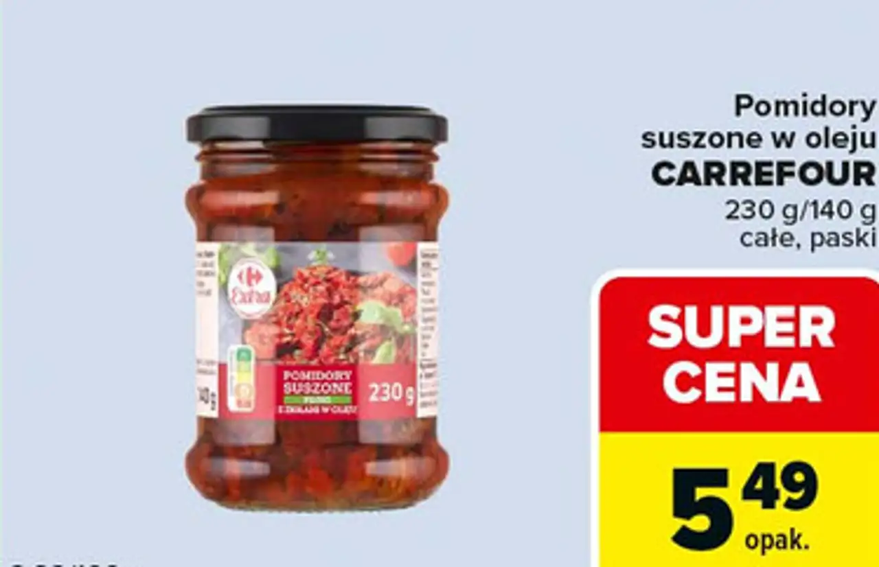 Pomidory suszone w oleju CARREFOUR
