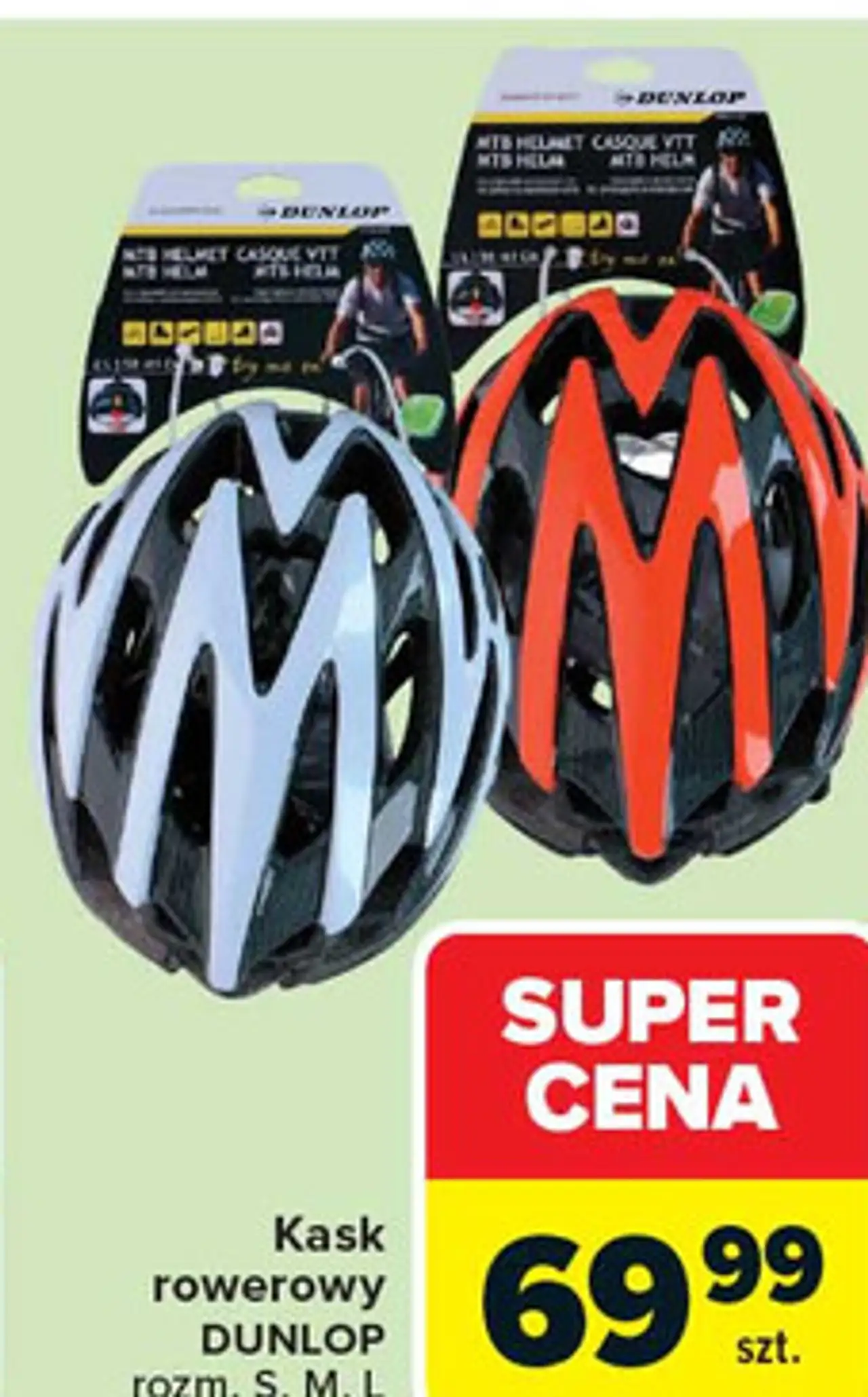 Kask rowerowy DUNLOP rozm. S, M, L