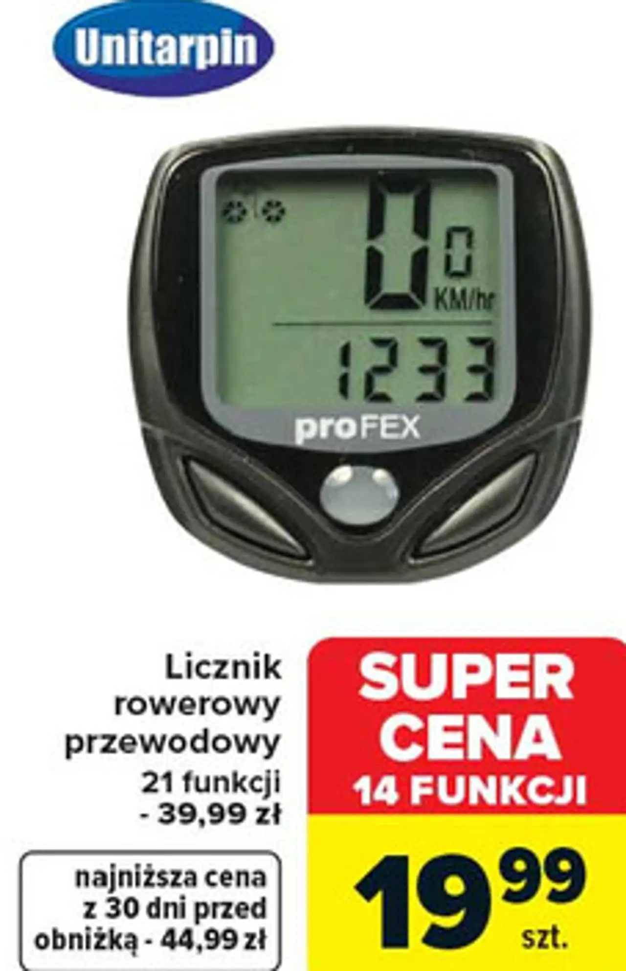 Licznik rowerowy przewodowy proFEX