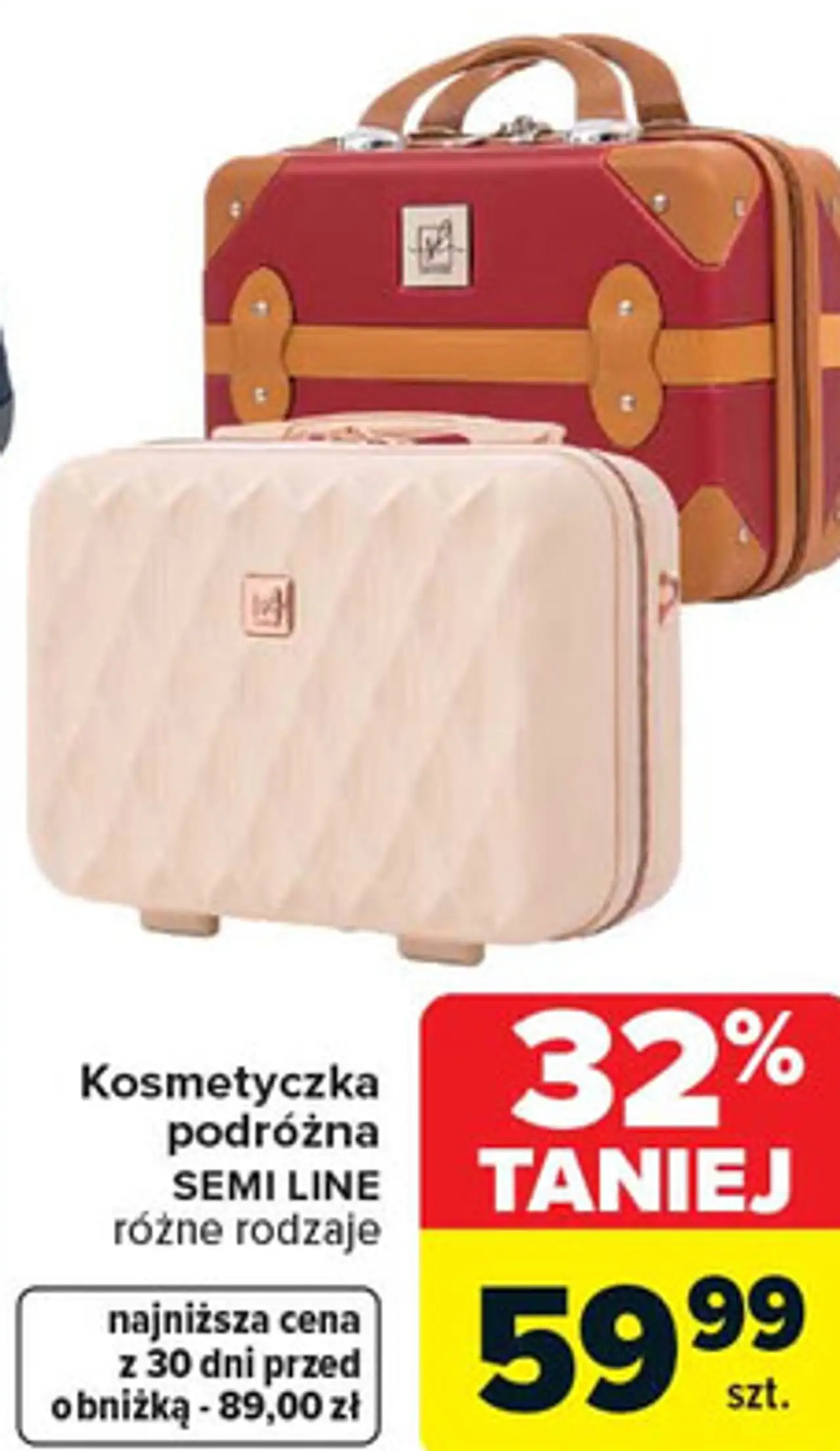 Kosmetyczka podróżna SEMI LINE różne rodzaje