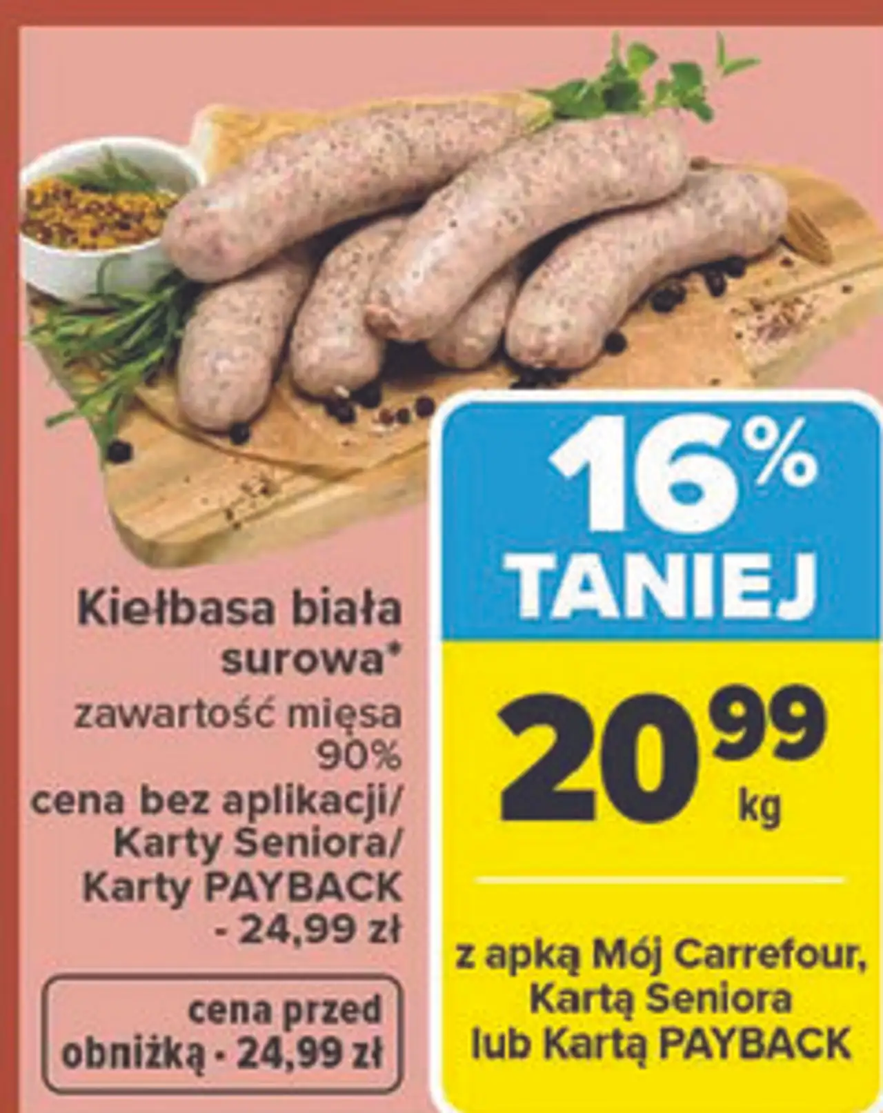 Kiełbasa biała surowa