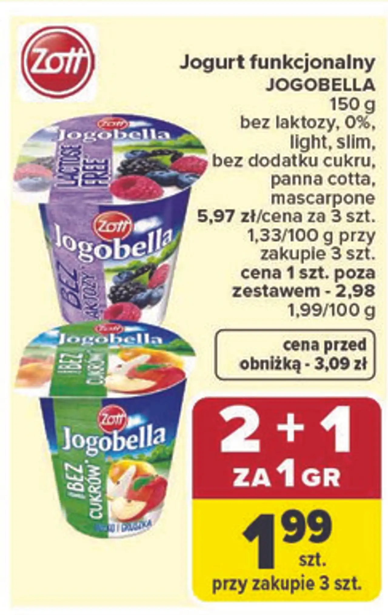 Jogurt funkcjonalny JOGOBELLA
