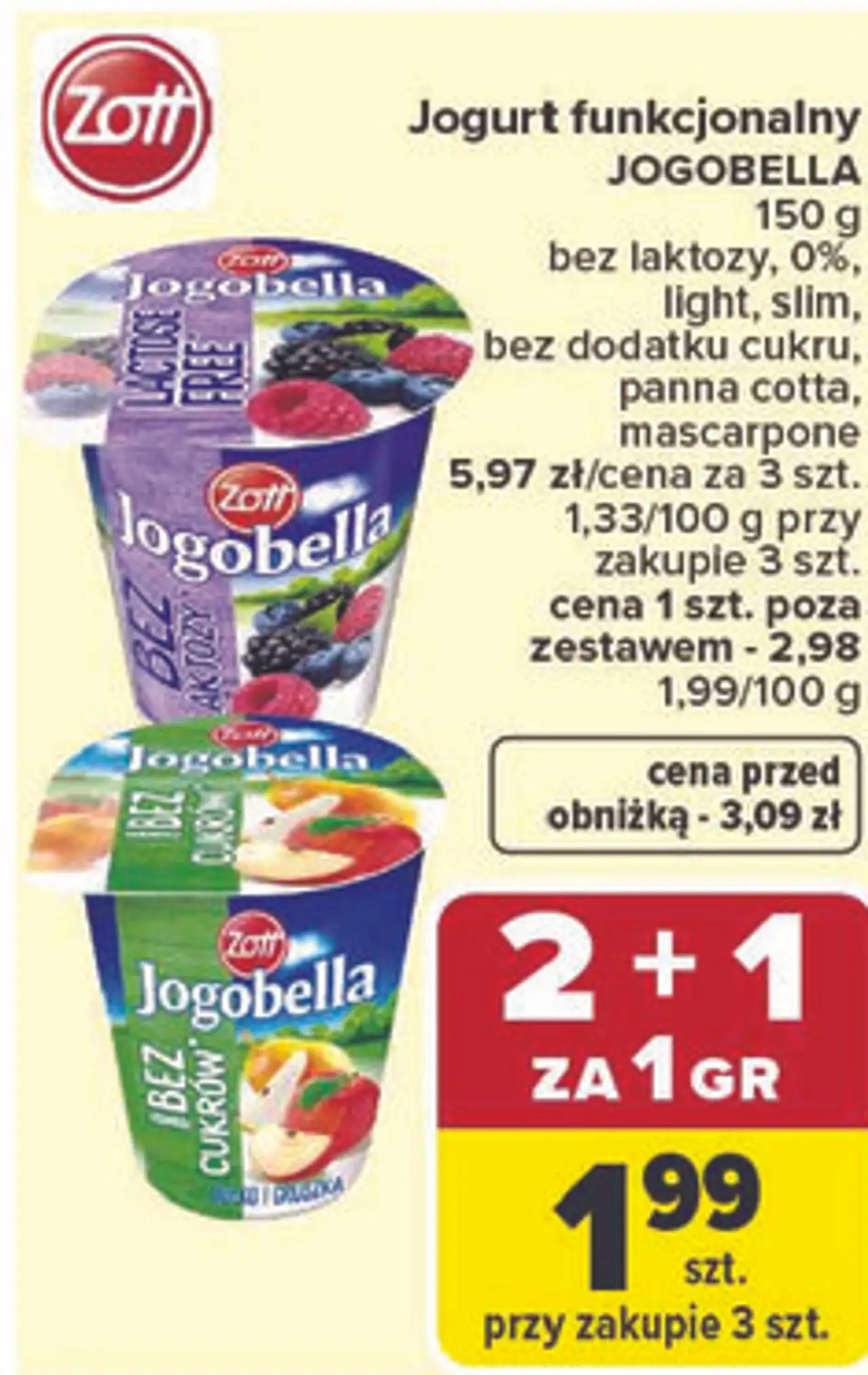Jogurt funkcjonalny JOGOBELLA