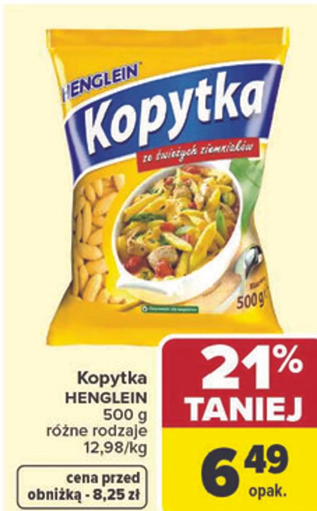 Kopytka HENGLEIN 500 g różne rodzaje