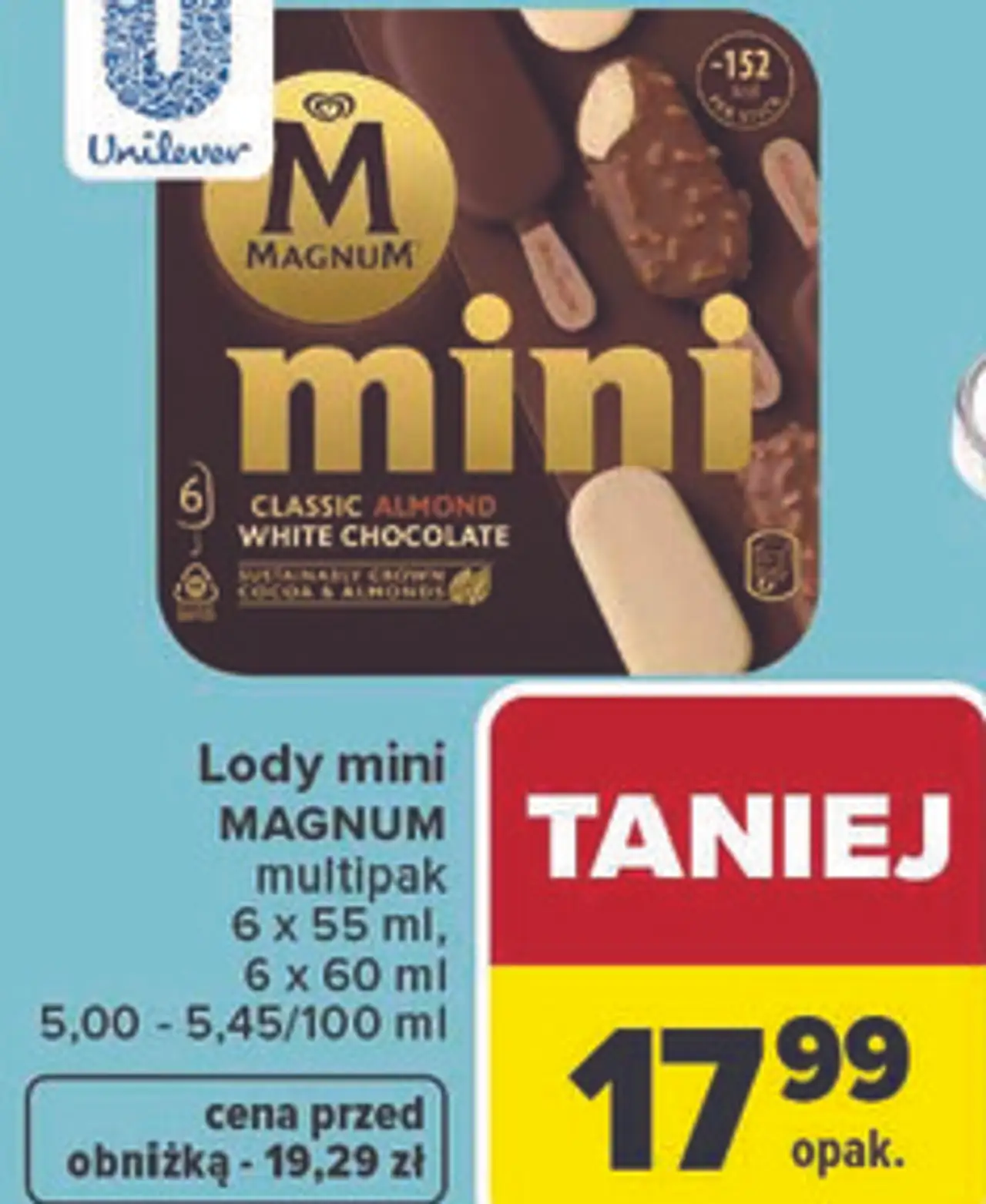 Lody mini magnum multipak