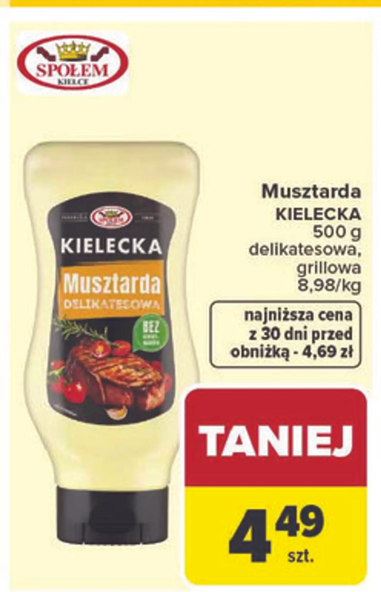 Musztarda KIELECKA 500 g delikatesowa, grillowa