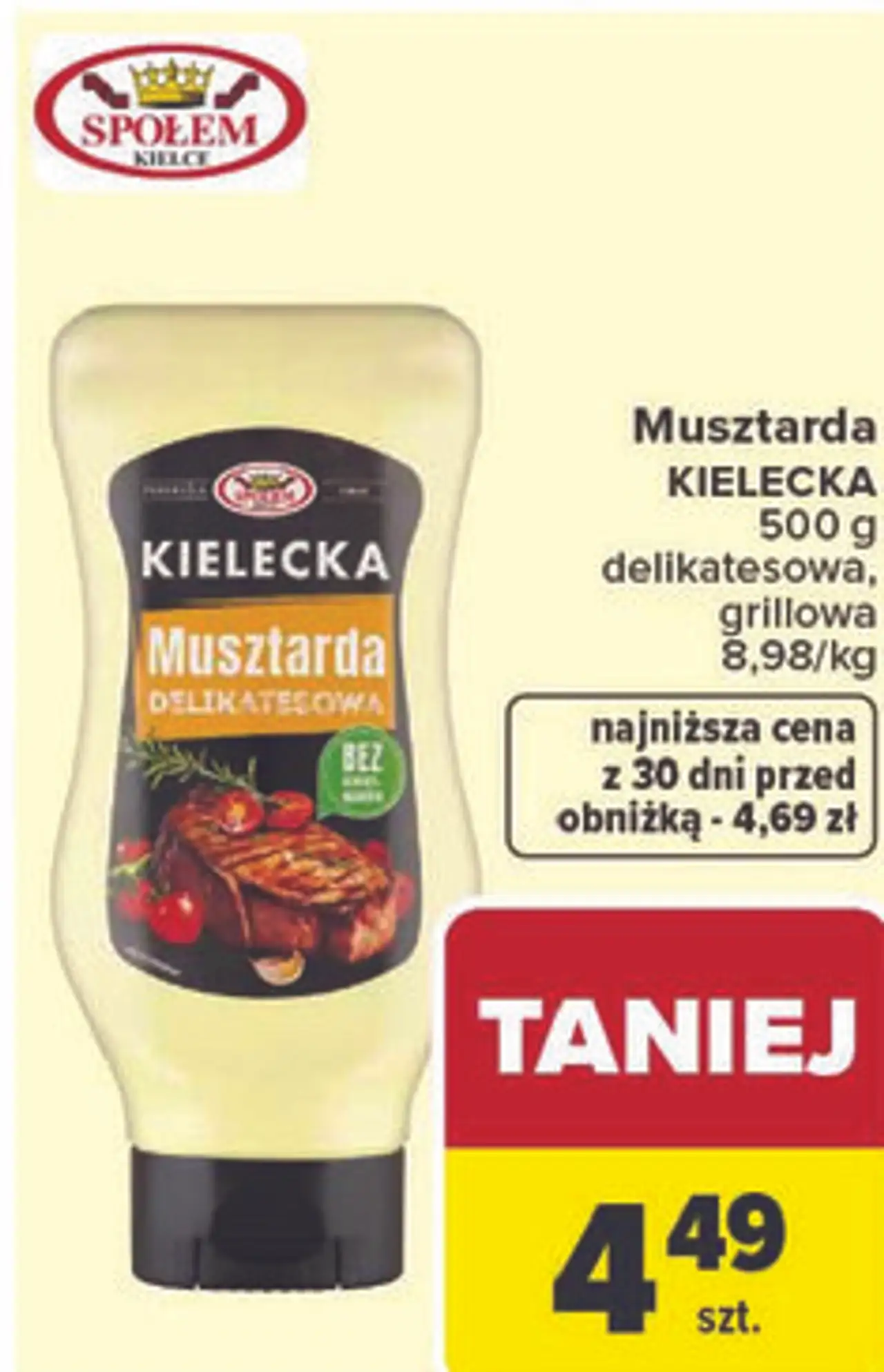 Musztarda KIELECKA delikatesowa, grillowa