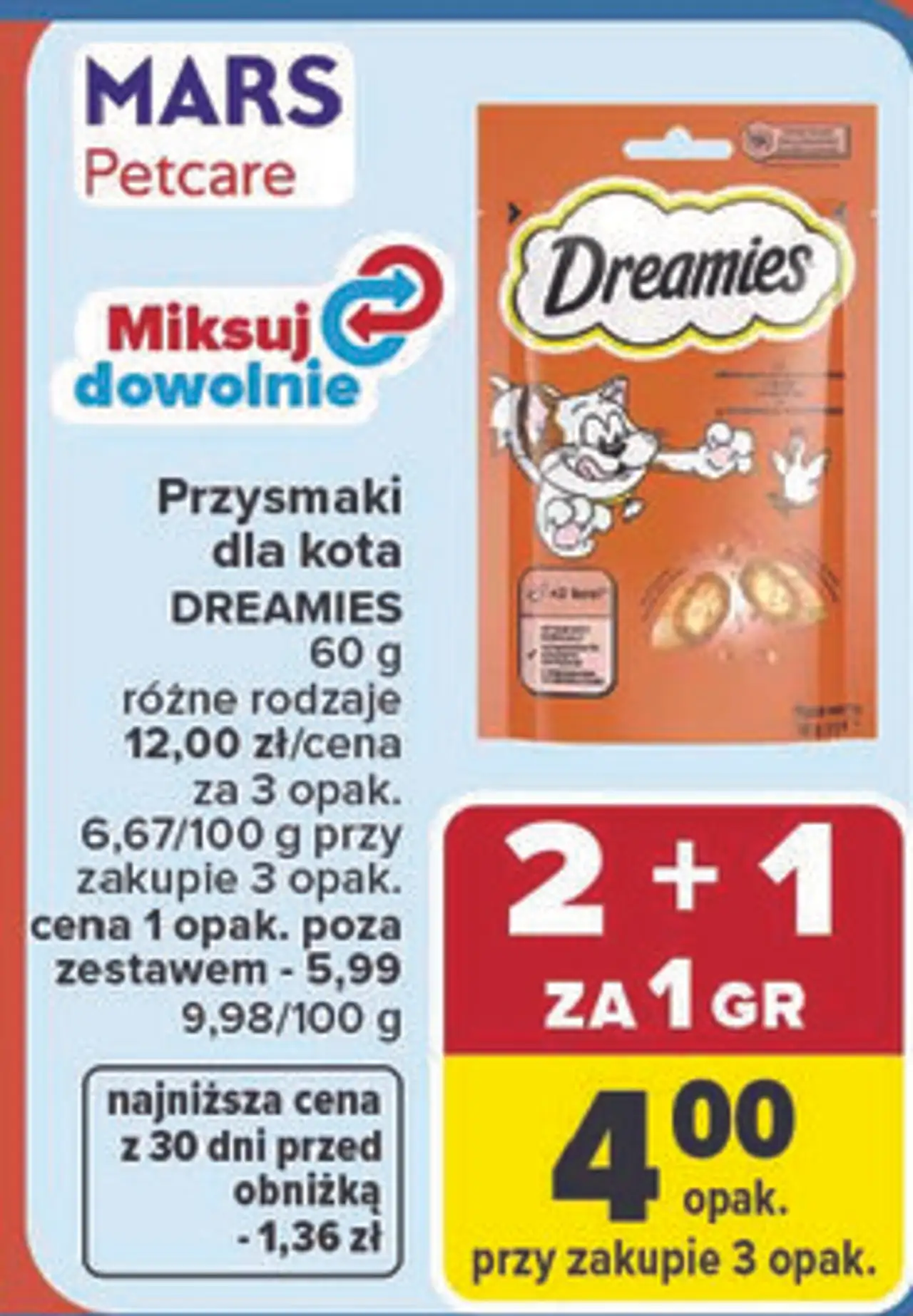 Przysmaki dla kota DREAMIES 60 g różne rodzaje