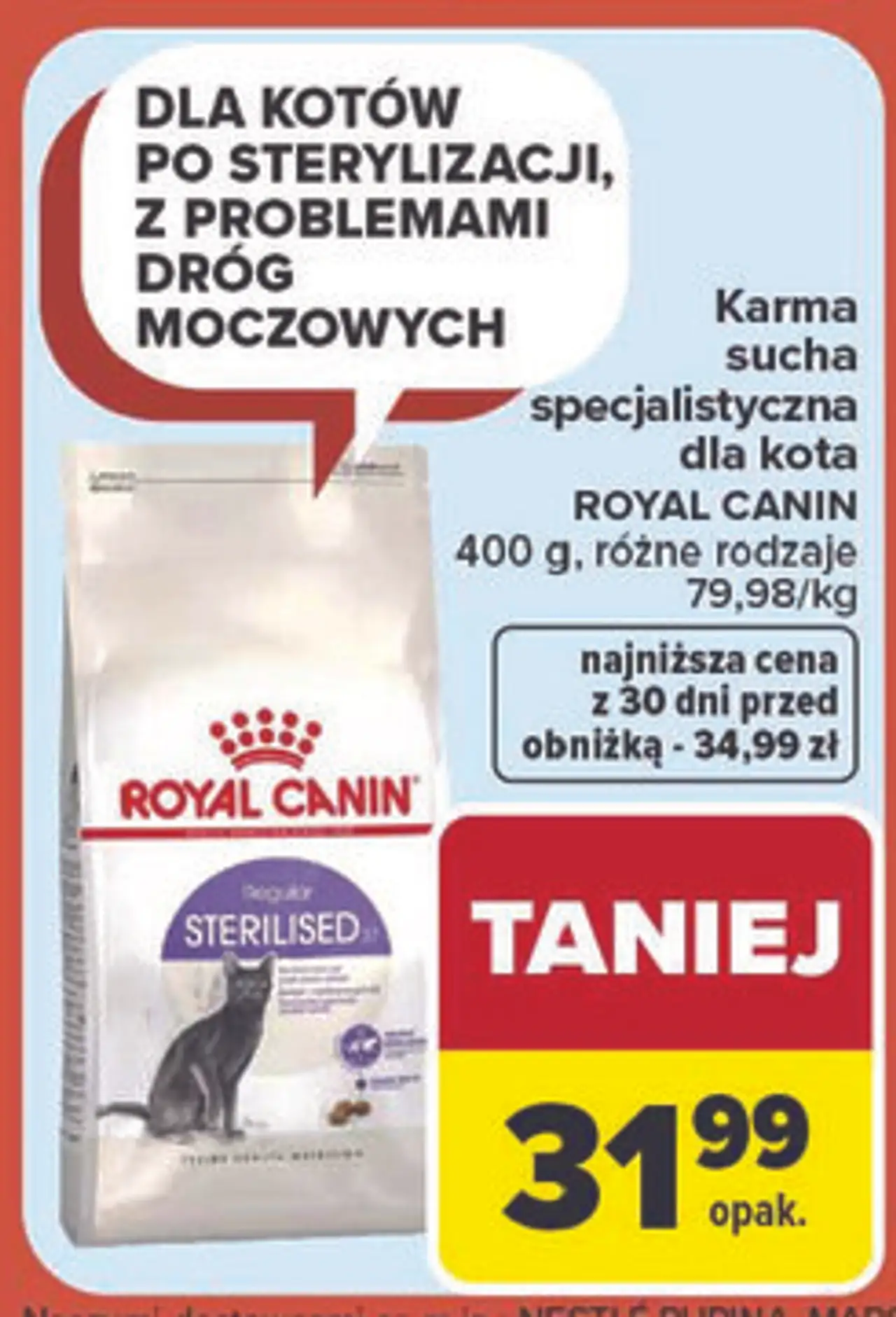 Karma sucha specjalistyczna dla kota ROYAL CANIN 400 g