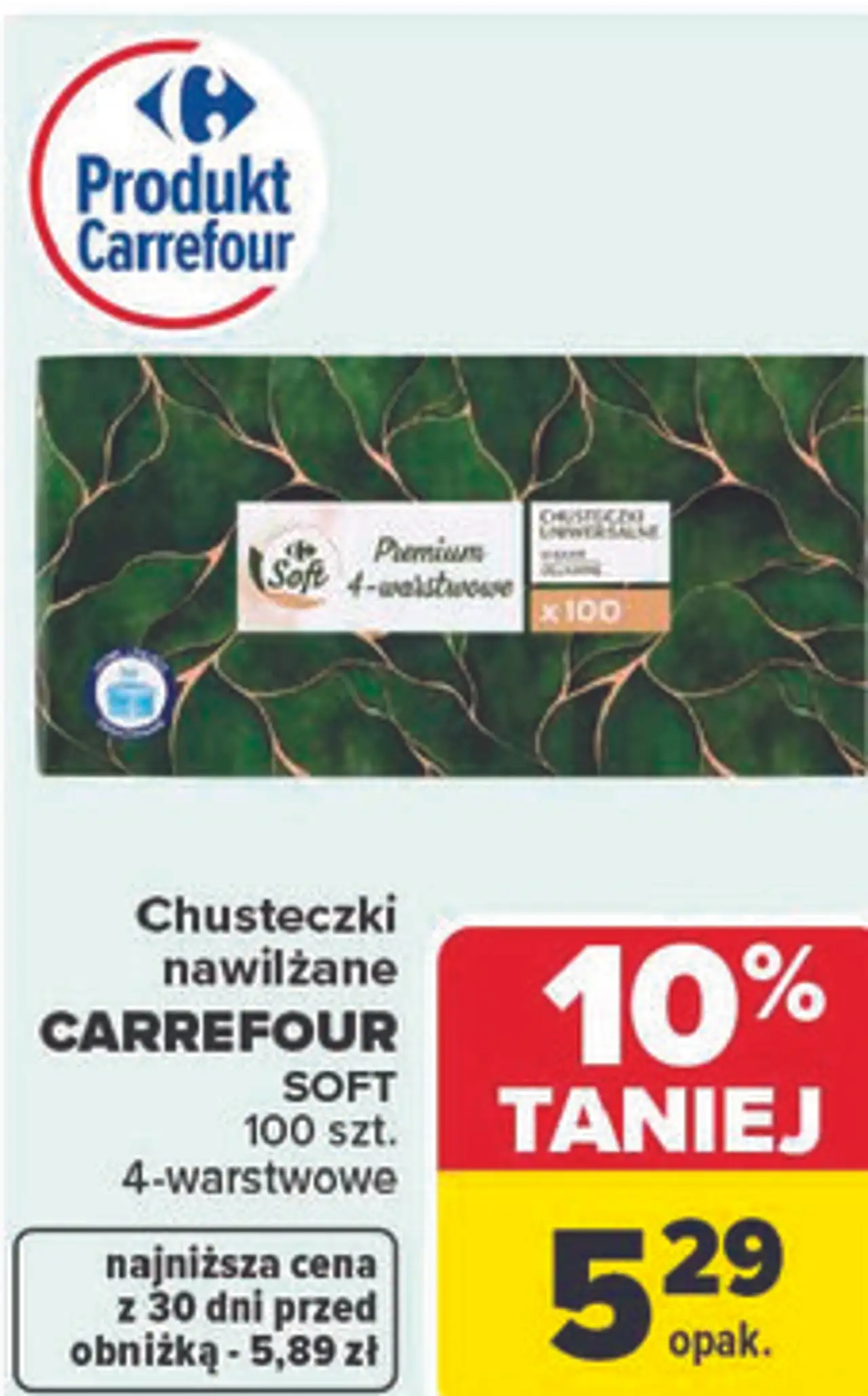 Chusteczki nawilżane CARREFOUR SOFT