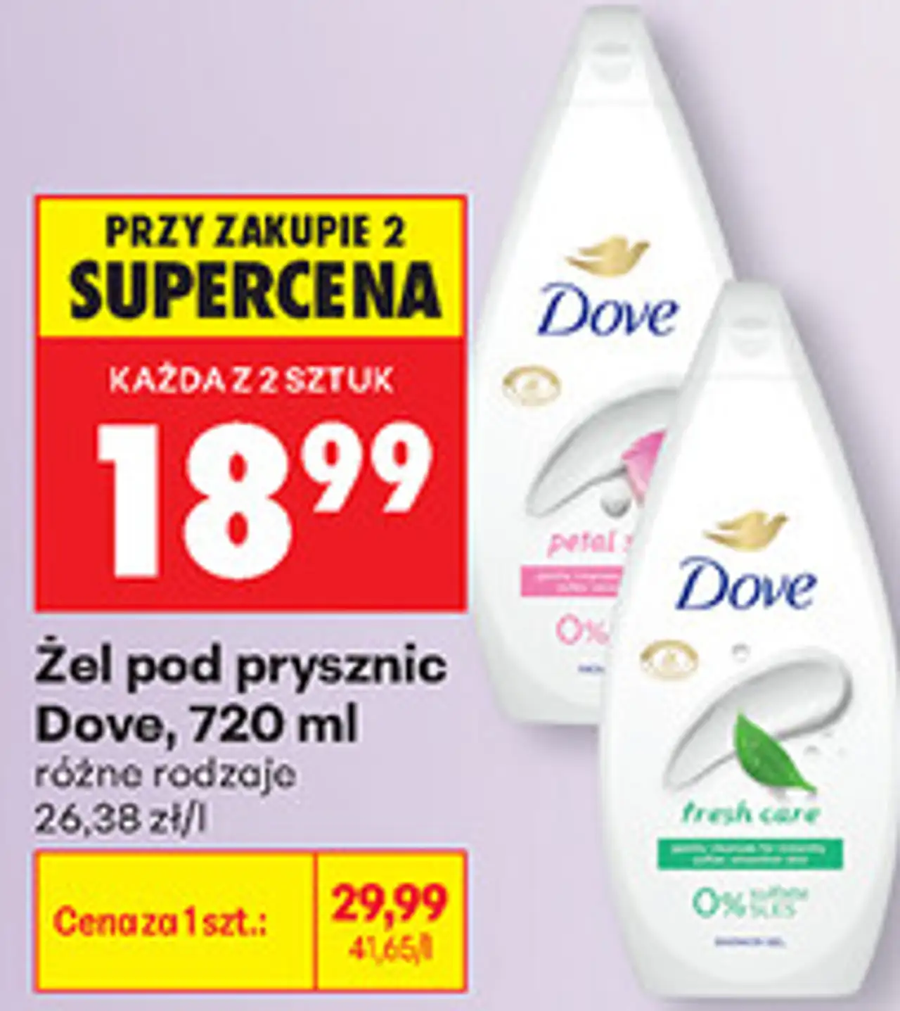 Żel pod prysznic Dove, 720 ml