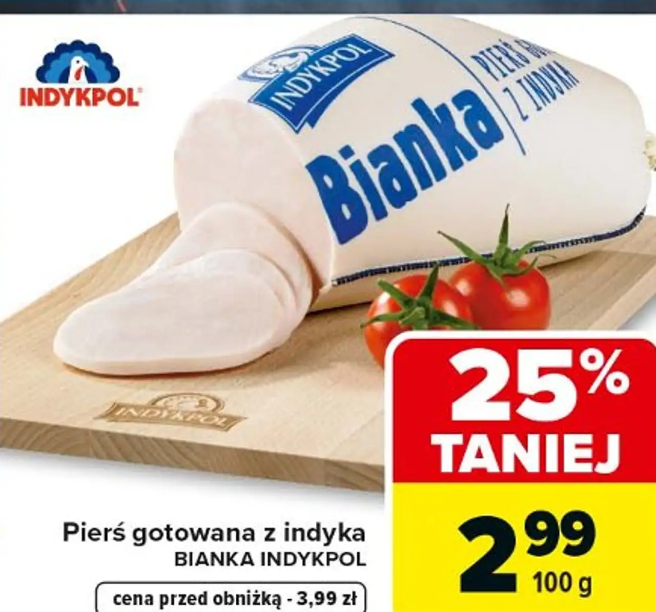 Pierś gotowana z indyka BIANKA INDYKPOL