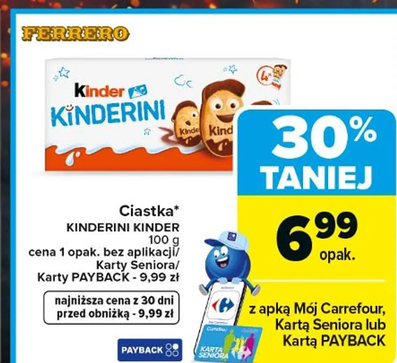 Ciastka* KINDERINI KINDER 100 g