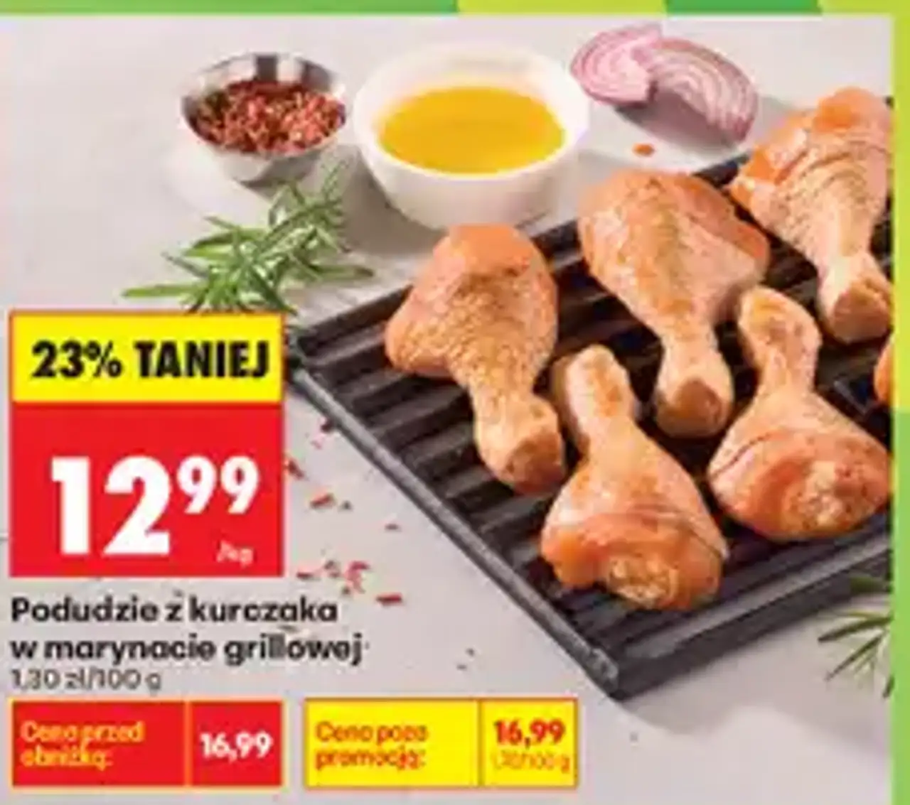 Podudzie z kurczaka w marynacie grillowej