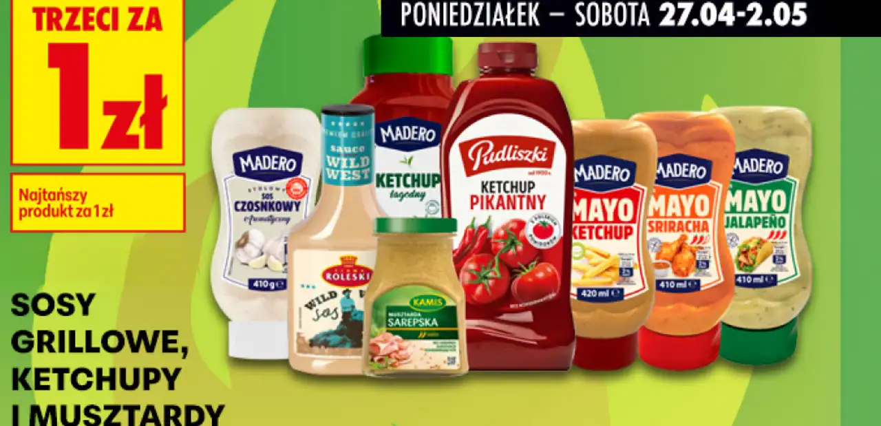 Sosy Grillowe, Ketchup I Musztardy Madero Pudliszki Roleski Kamis