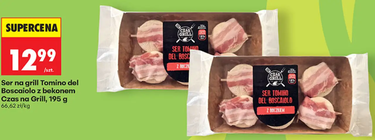 Ser na grill Tomino del Boscaiolo z bekonem Czas na Grill