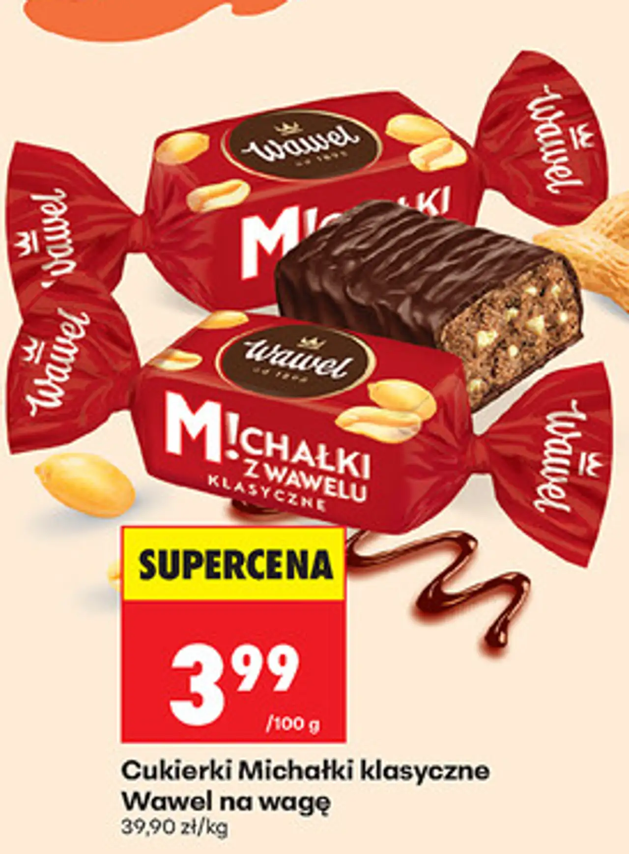 Cukierki Michałki klasyczne Wawel na wagę