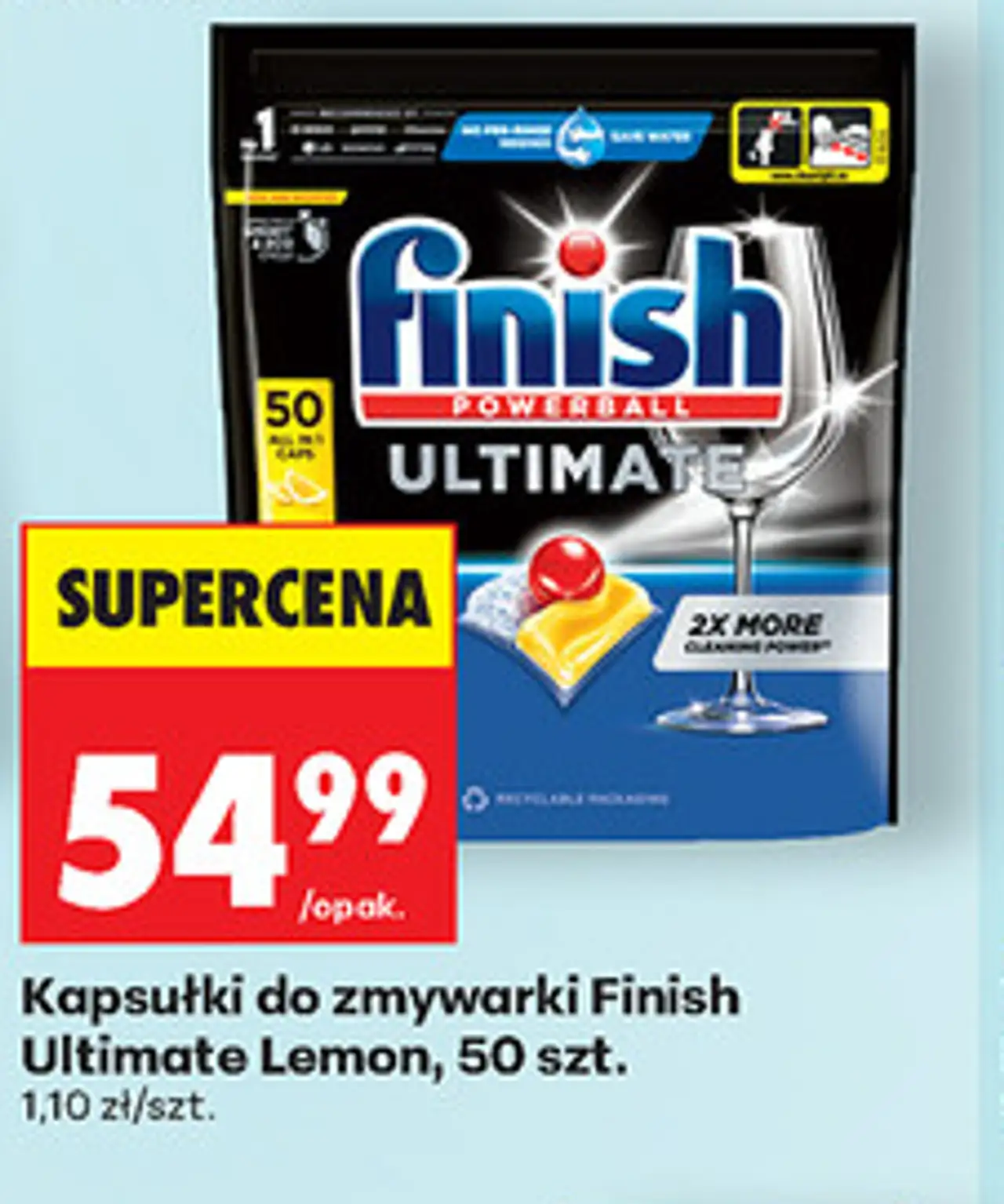 Kapsułki do zmywarki Finish Ultimate Lemon