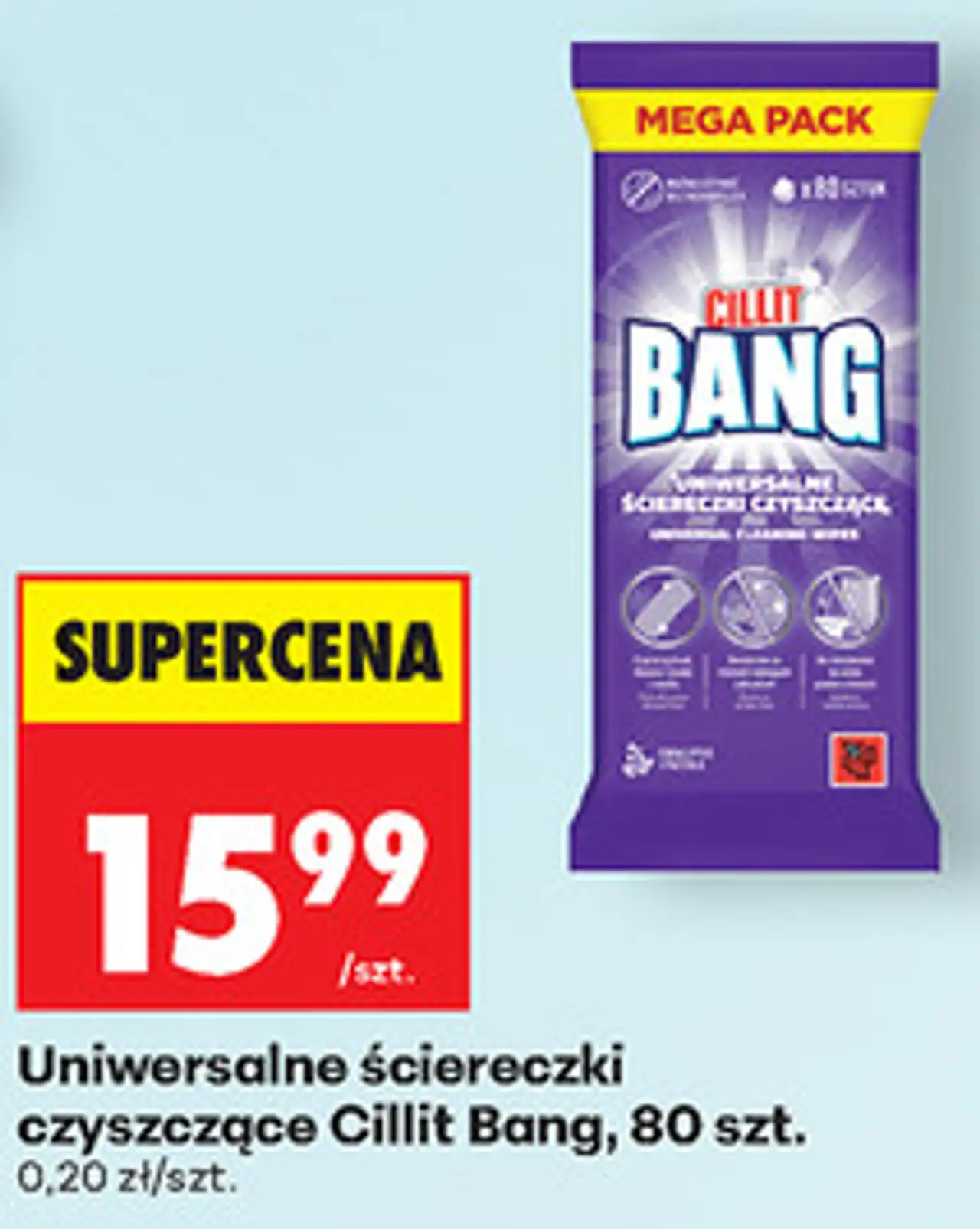Uniwersalne ściereczki czyszczące Cillit Bang