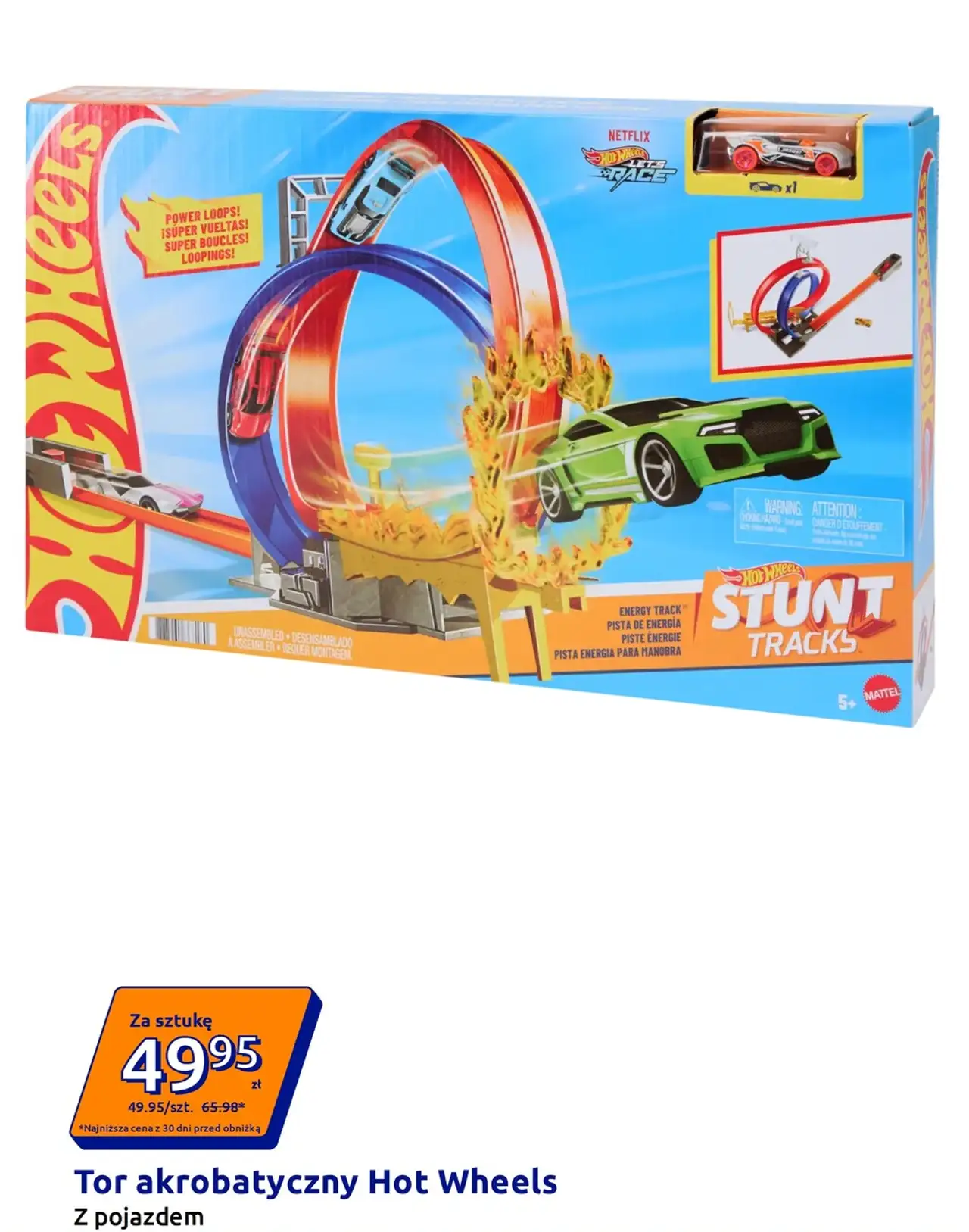 Tor akrobatyczny Hot Wheels z pojazdem