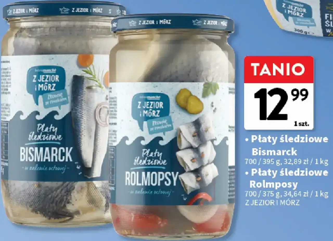 Płaty śledziowe Bismarck / Rolmposy Z JEZIOR I MÓRZ