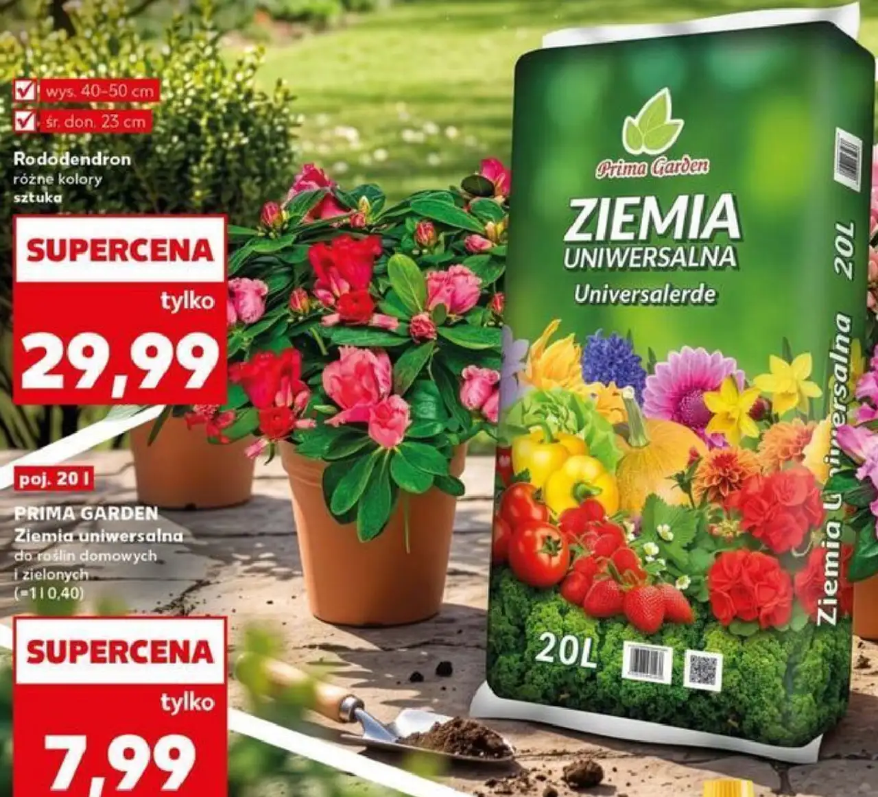 PRIMA GARDEN Ziemia uniwersalna do roślin domowych i zielonych (=1 l 0,40)