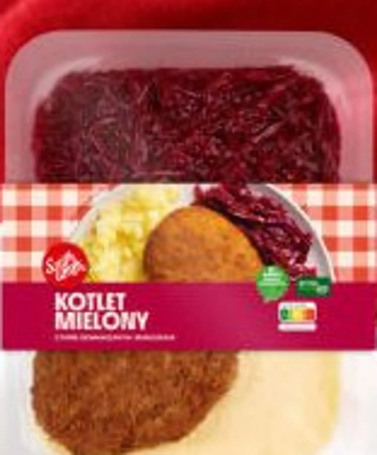 Kotlet mielony z ziemniakami i buraczkami Szamamm