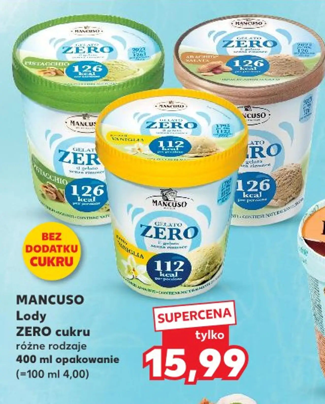 MANCUSO Lody ZERO cukru