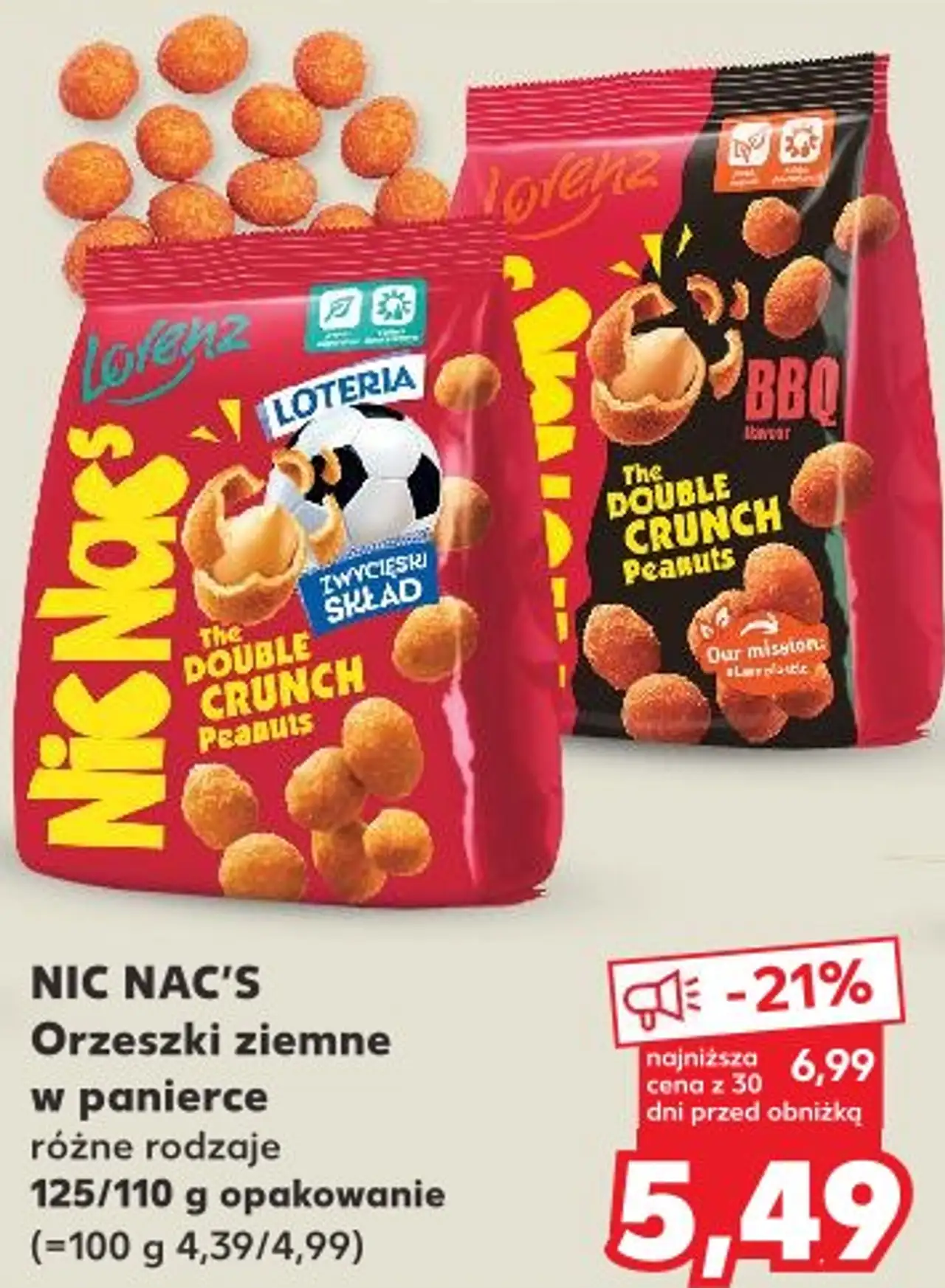 NIC NAC'S Orzeszki ziemne w panierce